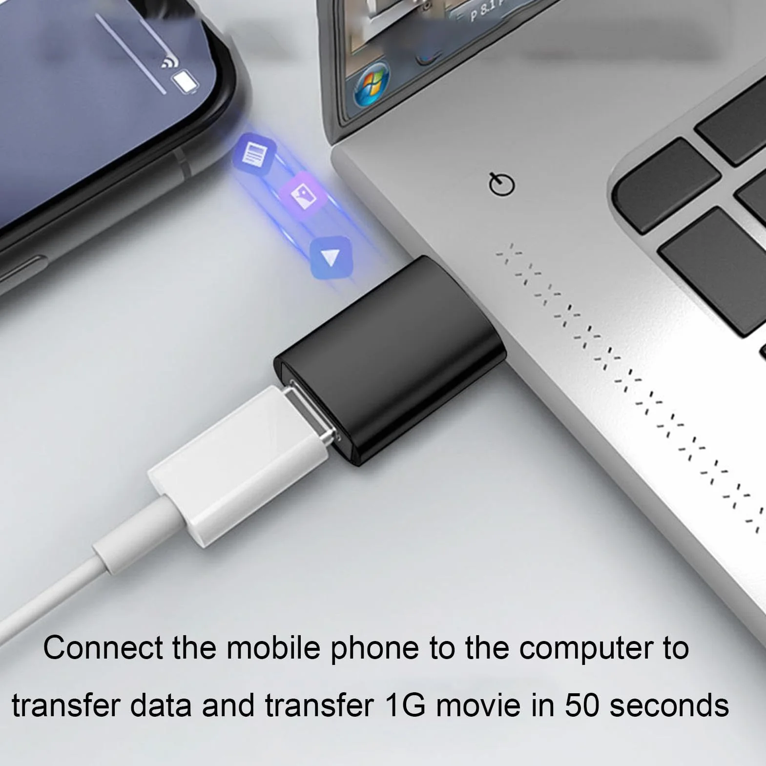 Kabel konwertera USB na USB C adapter typ C żeński na USB męski szybki przesył danych