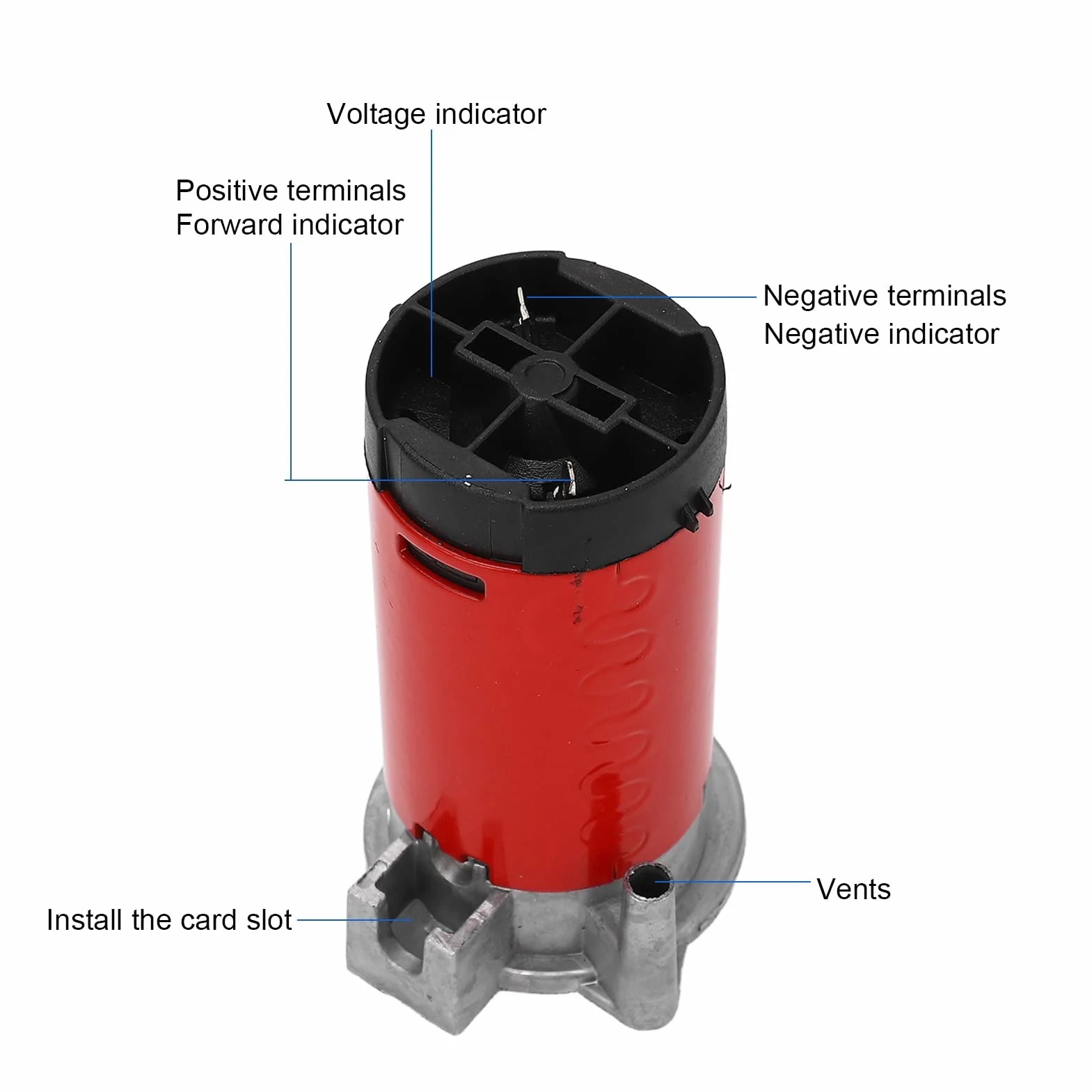 Sprężarka pneumatyczna 12 V 105-115 dB klakson samochodowy