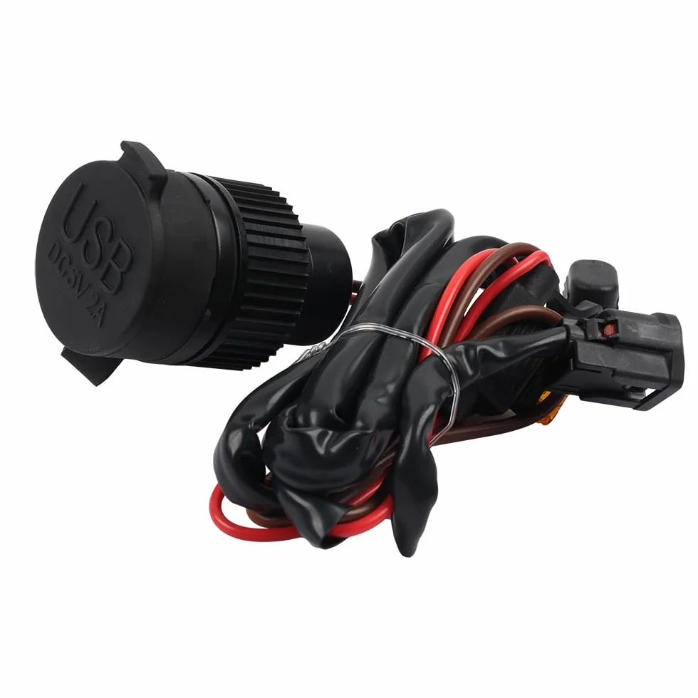 Nowa podwójna ładowarka USB 5 V Gniazdo adaptera przekaźnika wtyczka ładowania kompatybilna z Honda XL750 XL 750 Transalp 2023 2024
