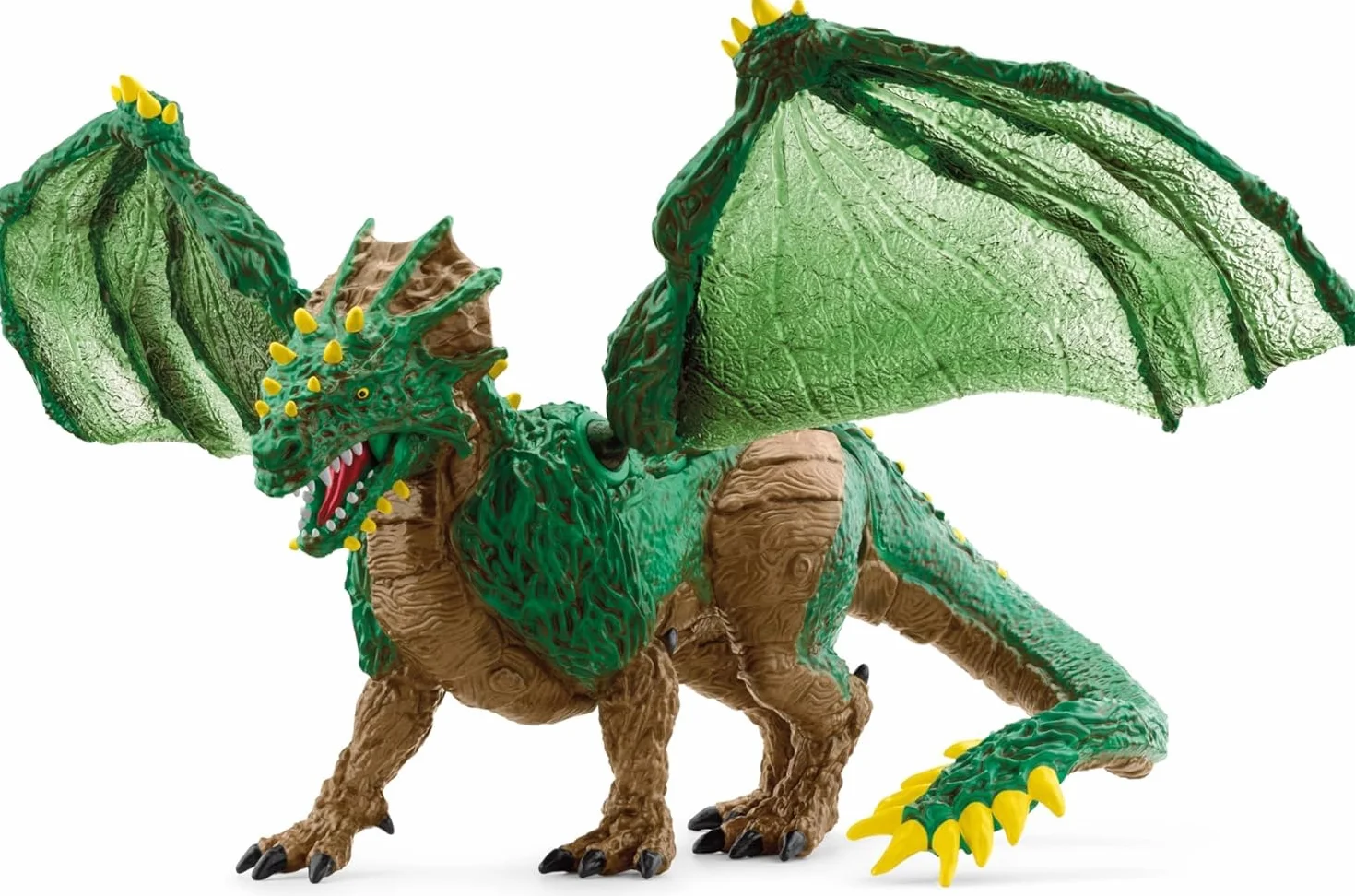 schleich ELDRADOR CREATURES | Smok dżungli 70791 | Szczegółowa figurka potwora z ruchomymi skrzydłami | świetny prezent dla dzieci od 7 lat | 28 x 17 x 11 cm