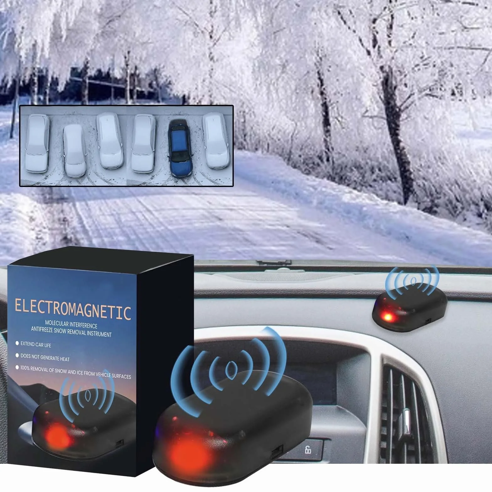 Elektromagnetyczny molekularny środek do usuwania śniegu