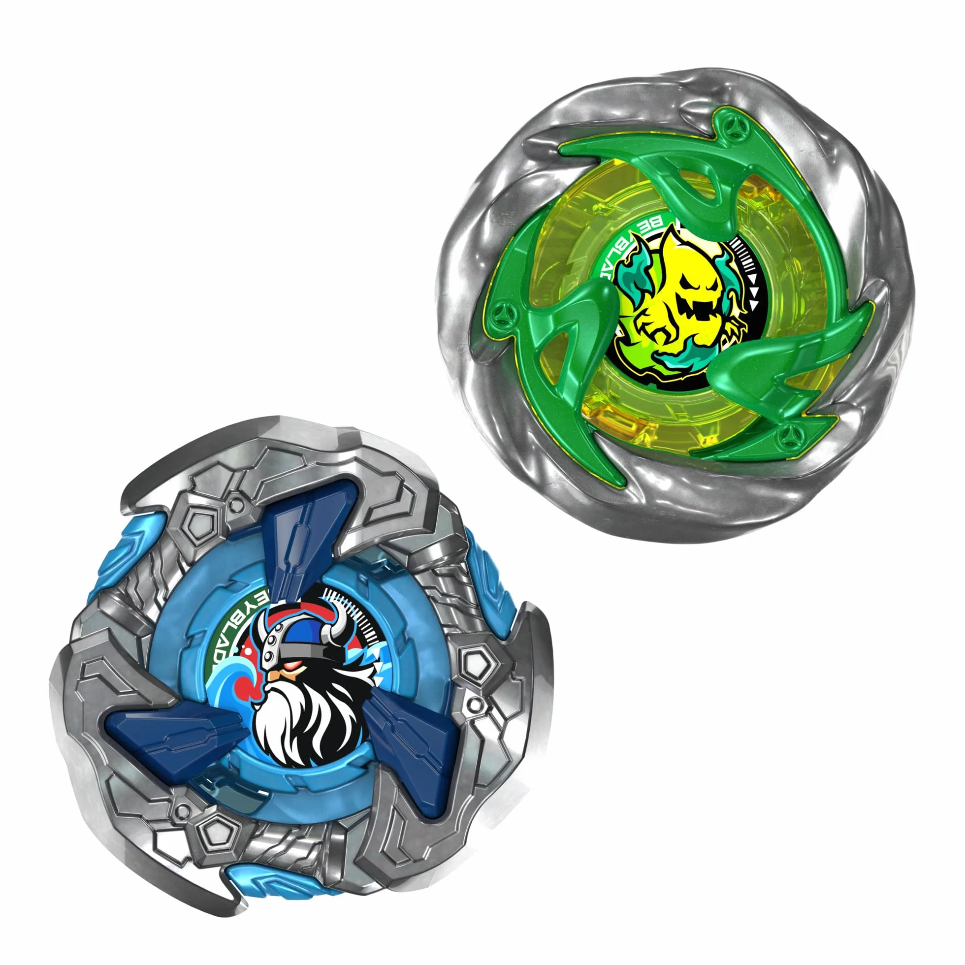 Dwupak bączków Beyblade X Circle Ghost 4-60LR UX i Hack Viking 4-55O UX, 2 prawoskrętne bączki Takara Tomy, zabawkowe bączki, wiek: od 8 lat