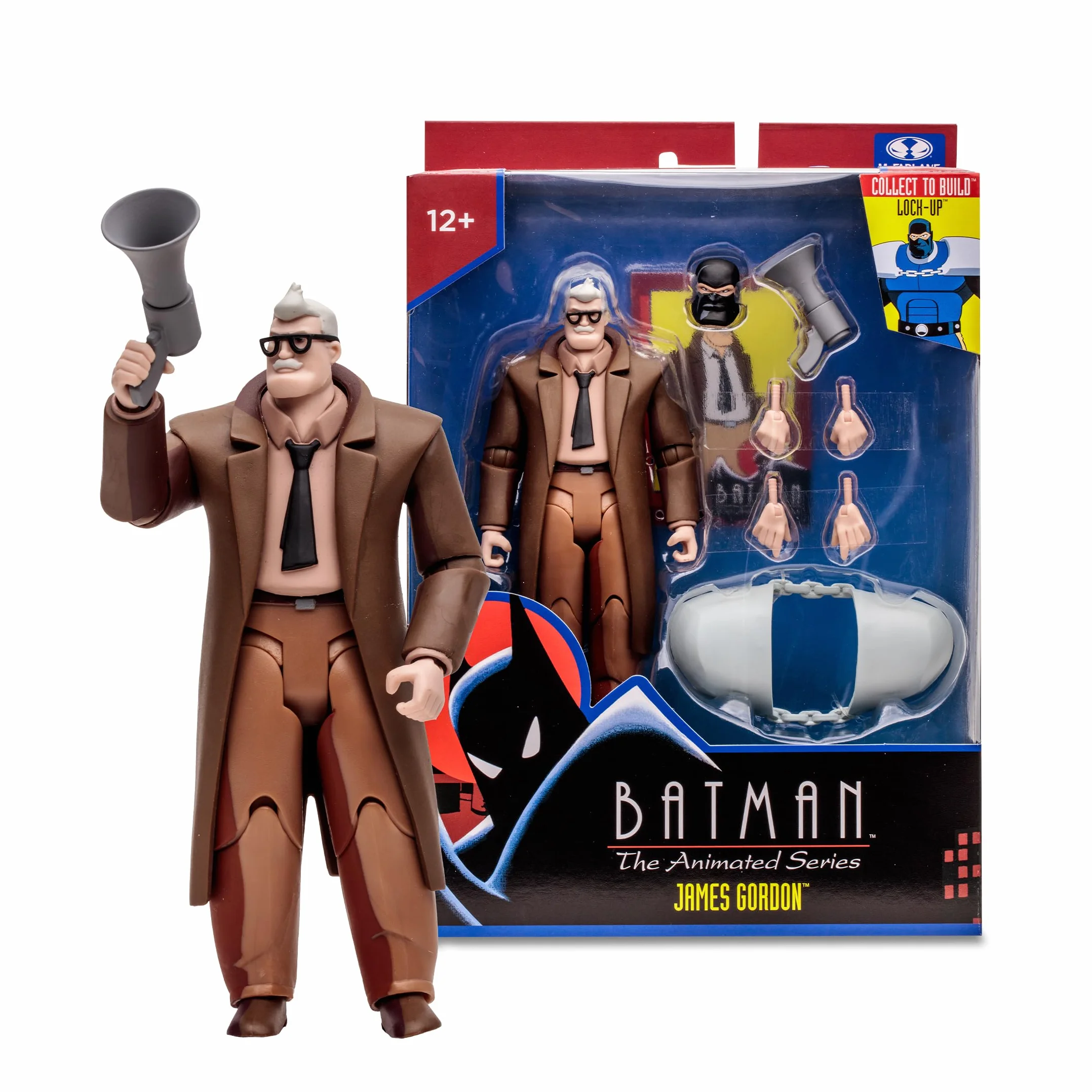 DC Direct - Batman: The Animed Series Commissioner Gordon 15.2 cm figurka - Build-A Wave 2
