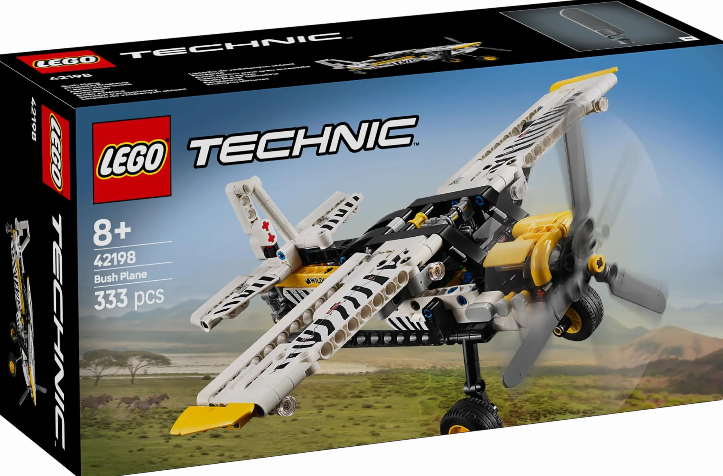 LEGO Technic Samolot Transportowy, Konstrukcyjna Zabawka dla Dziecka do Zbudowania i Odgrywania Ról, Model Pojazdu z Klocków, Kreatywny Prezent dla 8-latka, dla Chłopca i Dziewczynki, 42198