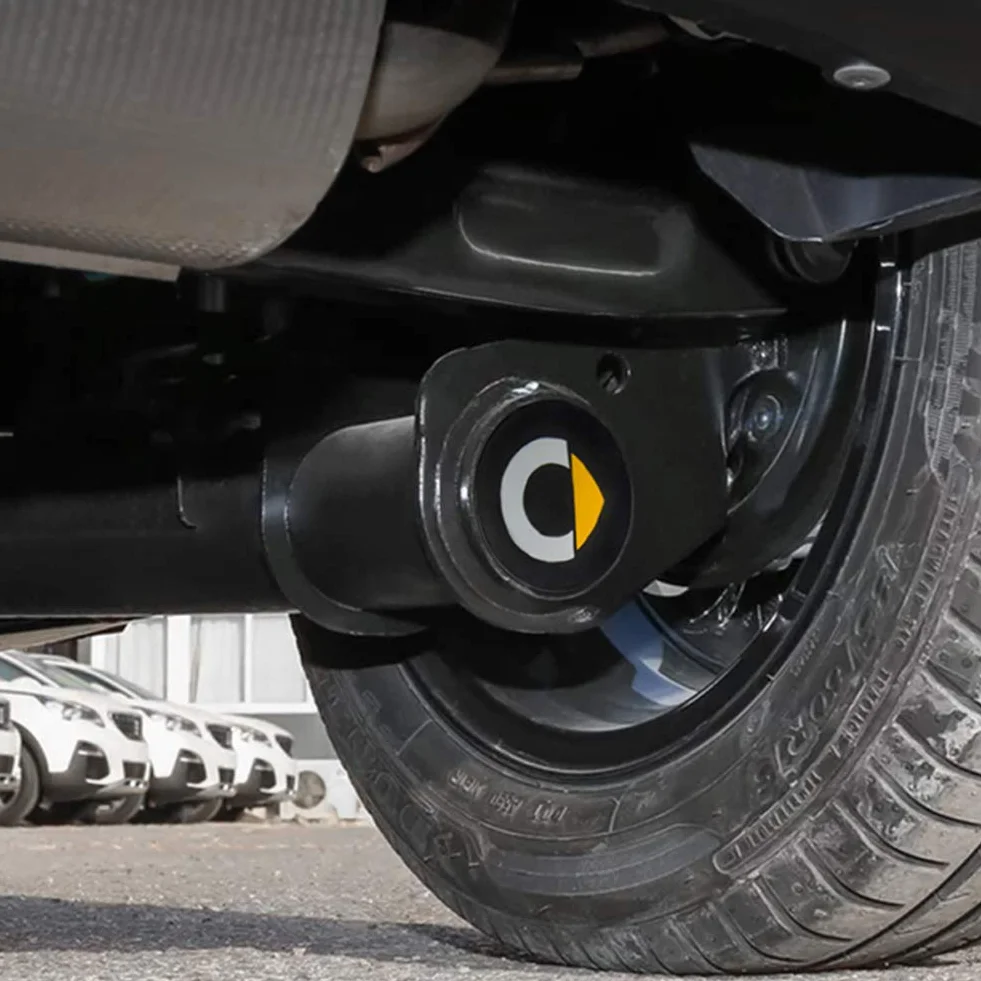 SHIFENG Do Smart fortwo forfour 453 451 450 Gumowy zatyczka do tylnej części podwozia samochodowego, wodoodporna osłona węża, akcesoria samochodowe (czarny z logo C)