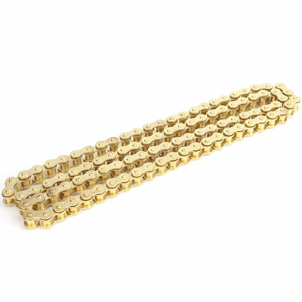 Łańcuch napędowy 420 48 ogniw złoty do motocykli 50 110 125 cm3