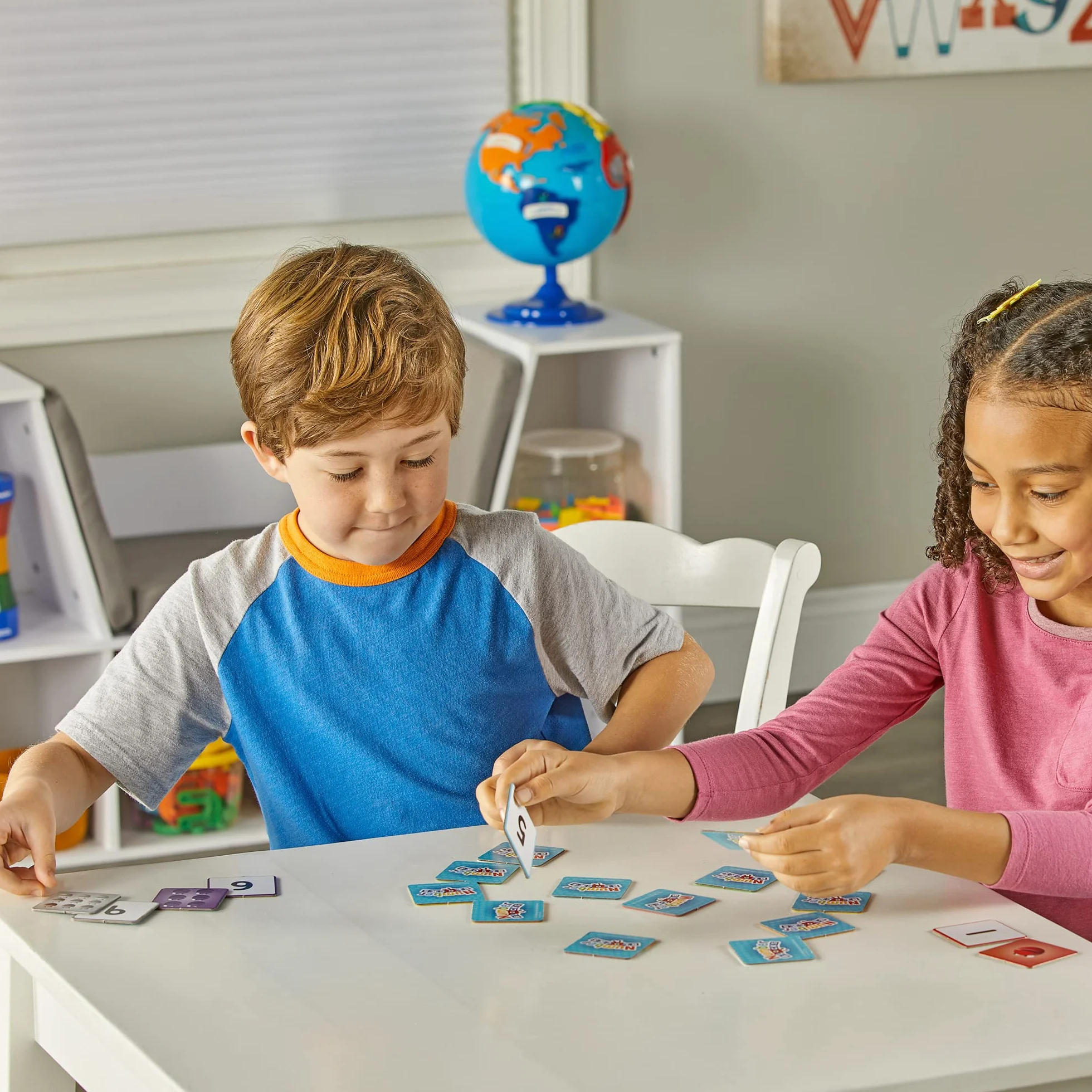 Learning Resources Gra pamięciowa Numberblocks, gra pamięciowa dla trzylatka, gra w dopasowywanie par dla dzieci od 3 lat, gra podróżna dla dzieci, dopasowywanie par na 4 sposoby, 80 elementów