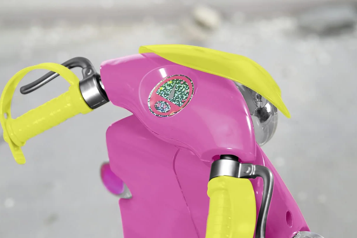 BABY born City RC Glam-Scooter, zdalnie sterowana hulajnoga dla lalek z funkcją oświetlenia, 830192 Zapf Creation