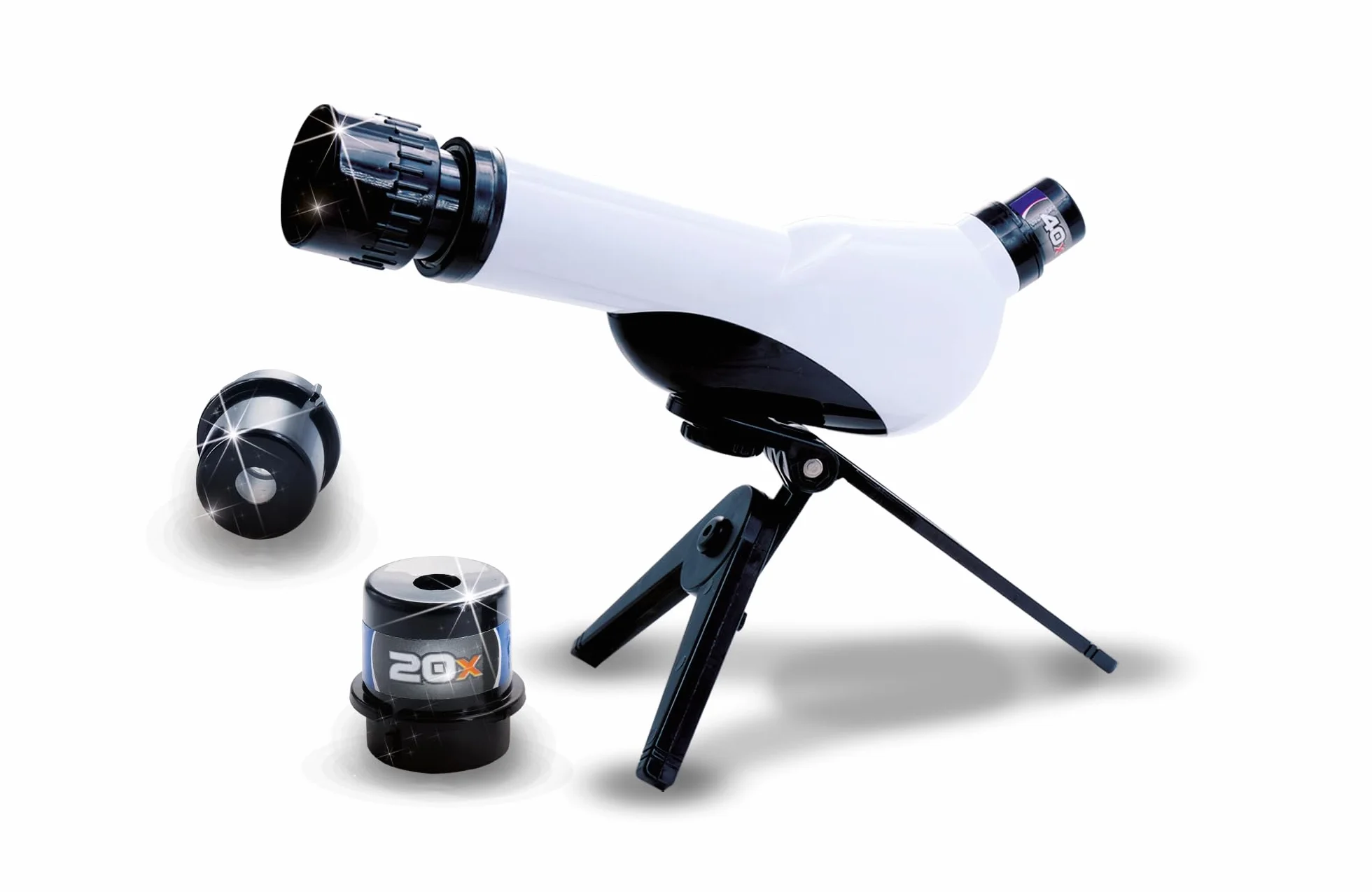 Lisciani - I'm A Genius - Teleskop dla dzieci od 7 lat - Gra edukacyjna Astronomia - Obserwacja Gwiazd i Przyrody - Zoom x20x30x40 - Pomysł na prezent urodzinowy - Eksperymenty naukowe