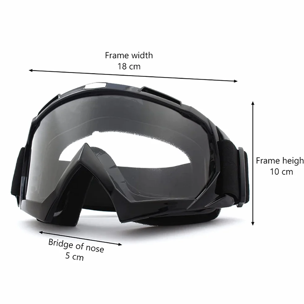 Gogle Motocyklowe ATV Motocross Ochrony UV Przeciwwiatrowe Pyłowe Okulary Narciarskie