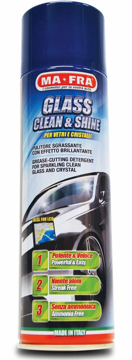 Ma-Fra Glass Clean & Shine środek do czyszczenia szyb nie pozostawia smug do szkła i kryształu