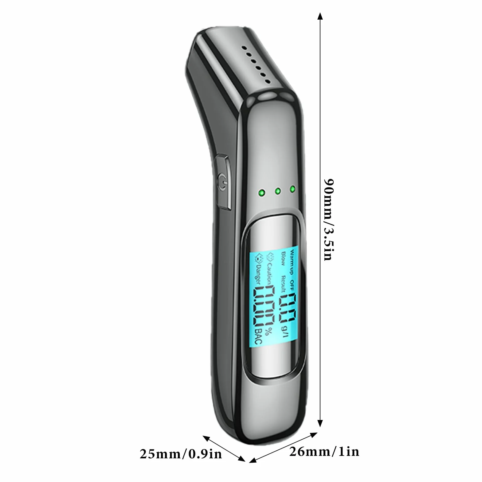 Breathalyzers For Alcohol, High Precision Digital Alcohol Tester With LCD Display, USB Rechargeable Noncontact Breath Detector For Safe Driving And Personal Use, 3.54x0.98x1.02 In