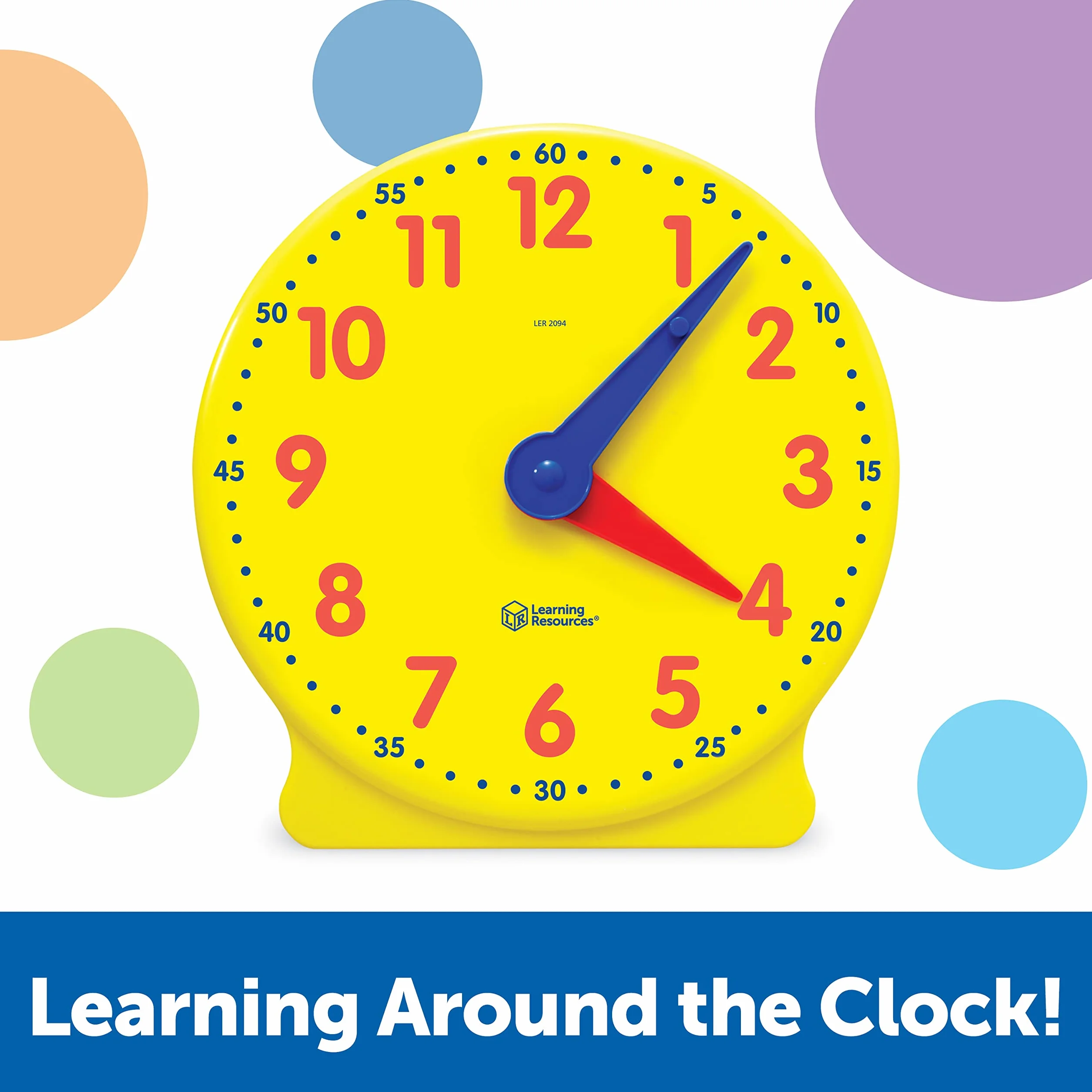 Learning Resources Big Time 12 godzin Demonstracja Uczenie sie Zegar, 33 cm Srednica