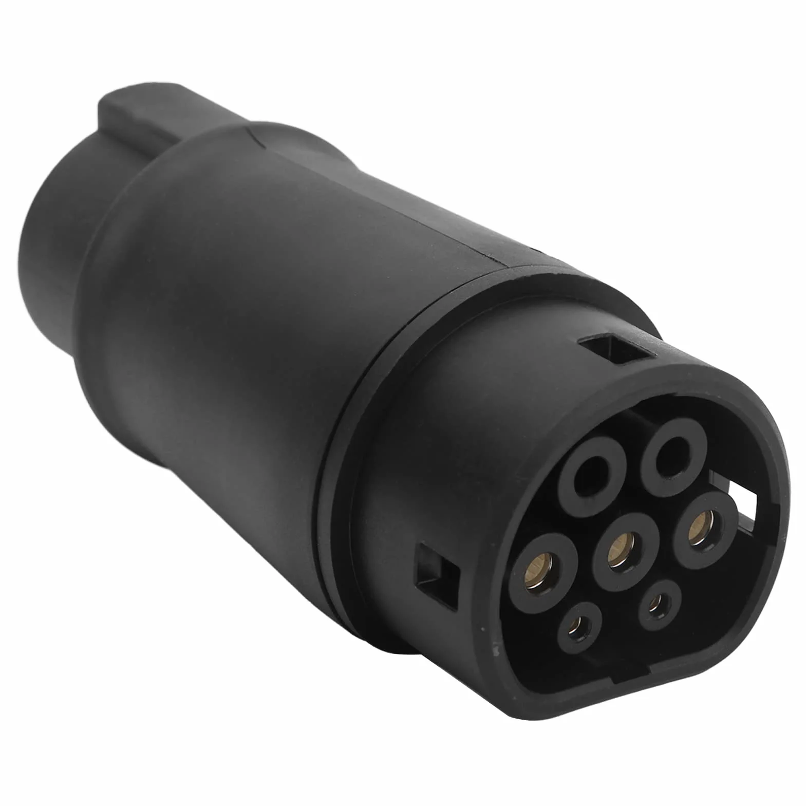 Aramox Adapter do ładowania pojazdów elektrycznych typu 1 do typu 2 Złącze EV 16-32A 220-250 V dla pojazdów standardowych od USA do UE