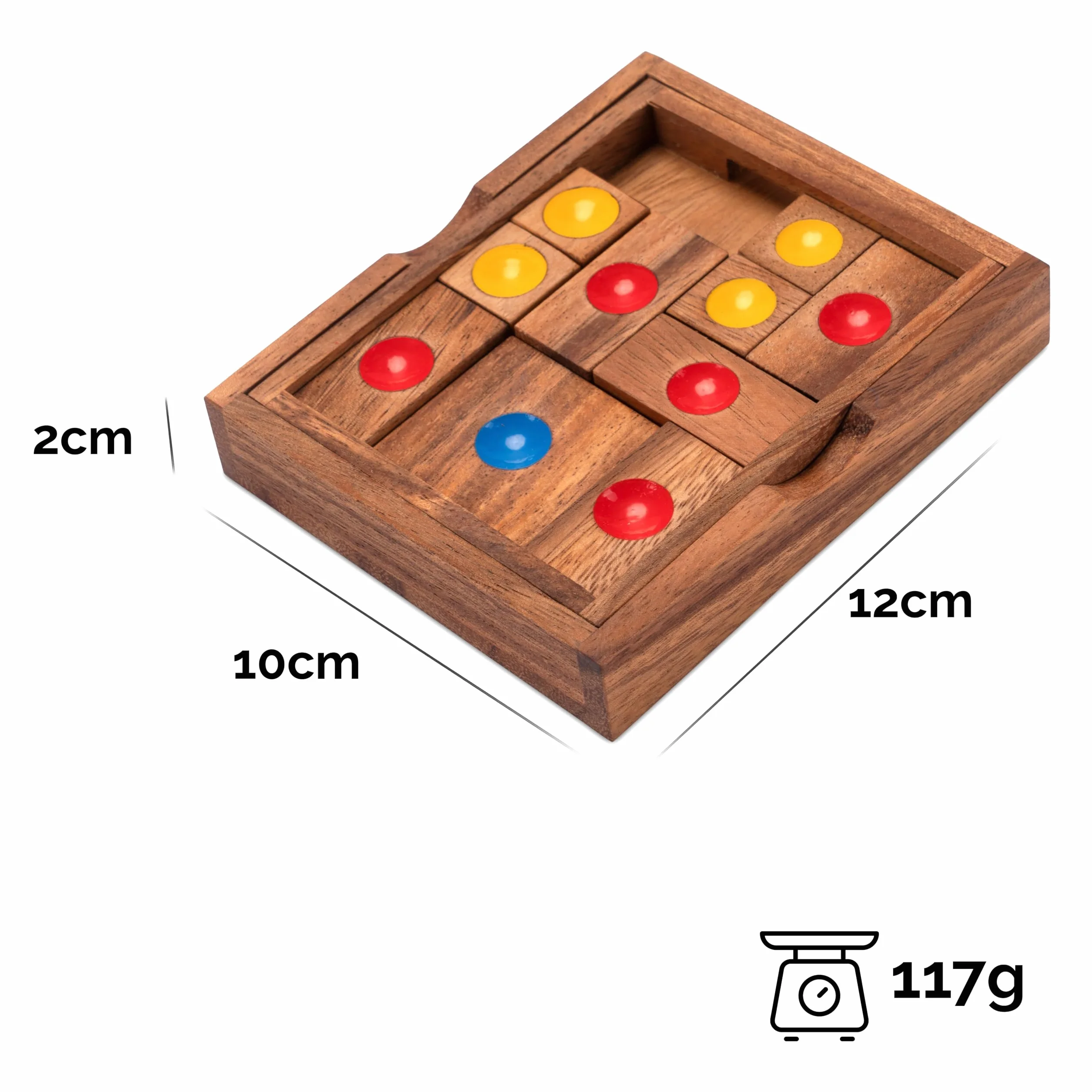 LOGOPLAY Khun Phan rozm. L - gra przesuwna - gra myśląca - gra logiczna - gra logiczna z drewna