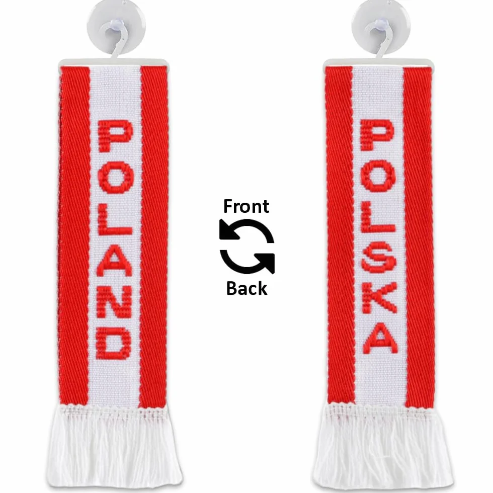 TRUCK DUCK® Samochód ciężarowy mini szal Polska mini szal proporczyk flaga flaga przyssawka lustro dekoracja