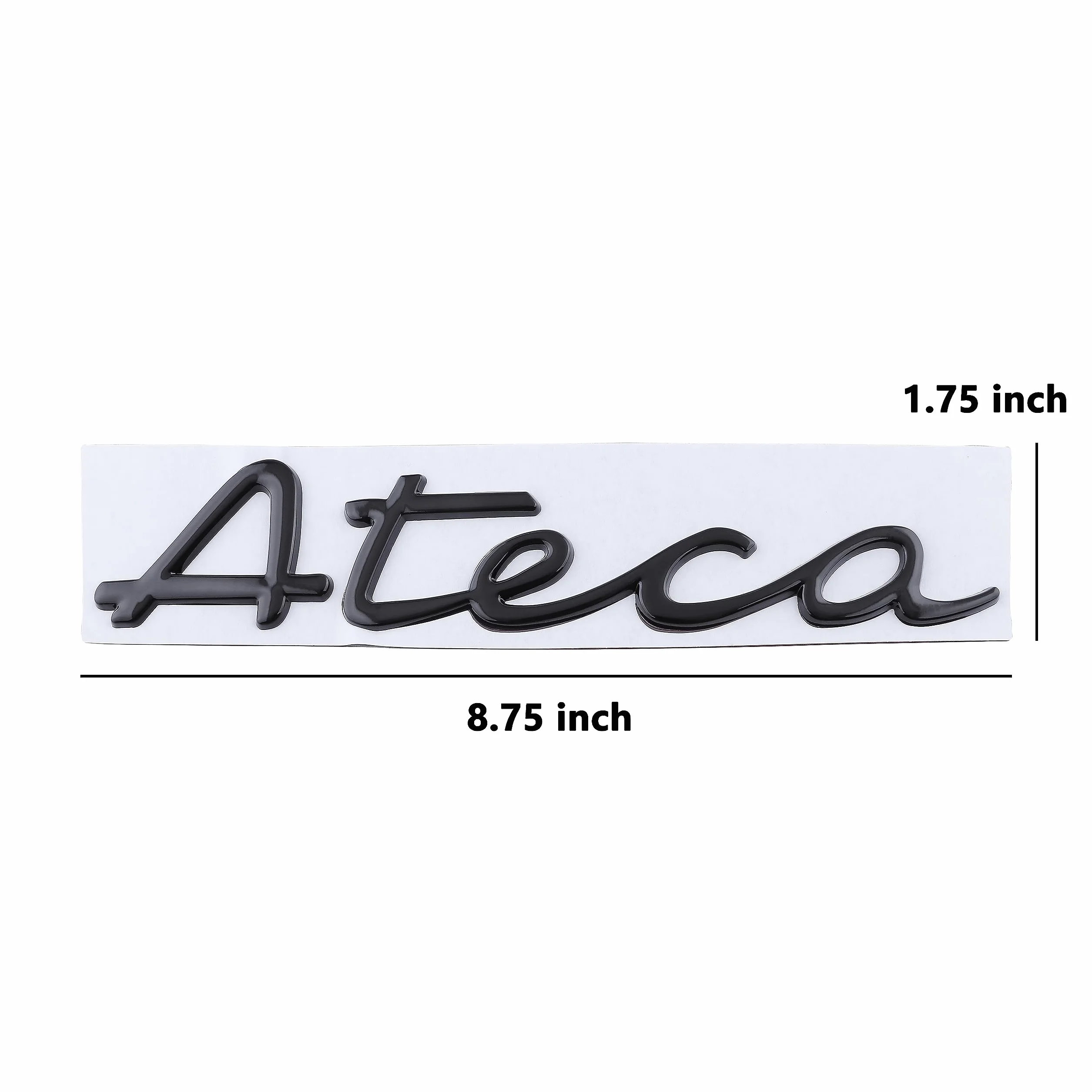 Emblemat Ateca naklejka samochodowa czarny