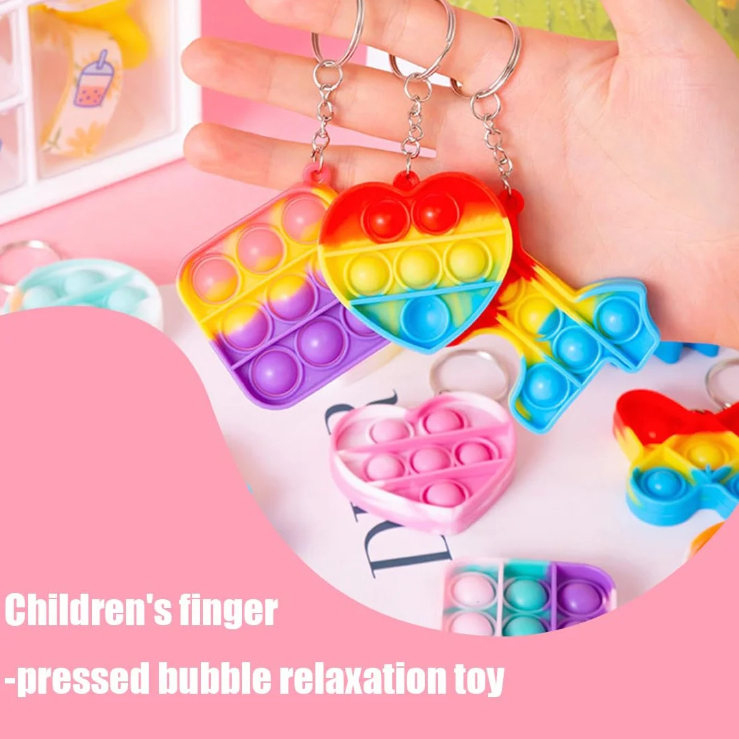 20 sztuk popowych breloków, Mini Fidget Toys, opakowanie zbiorcze, upominki dla dzieci w wieku 4-8 lat, 8-12 lat, gadżety do napełniania nagród w klasie