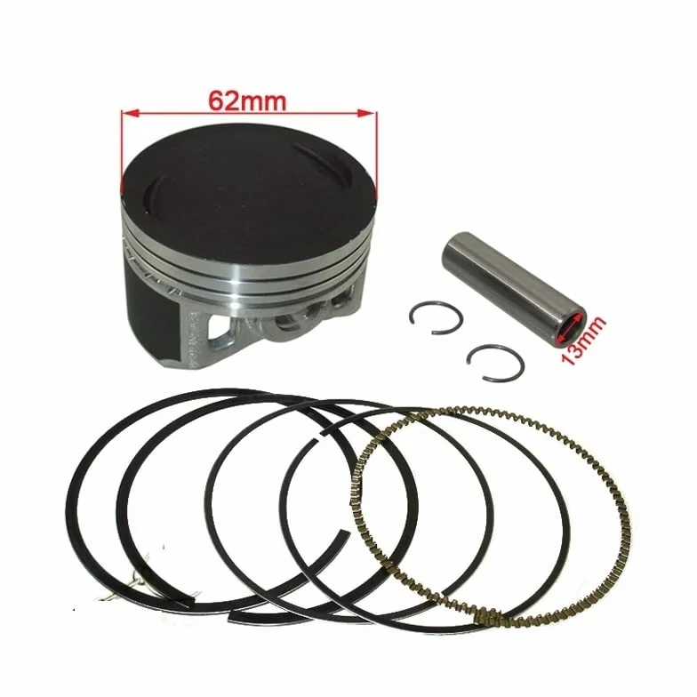 Pierścień tłokowy silnik 62mm zestaw tłoka 13mm sworzeń do YX 170 Motor Pit Dirt Bike