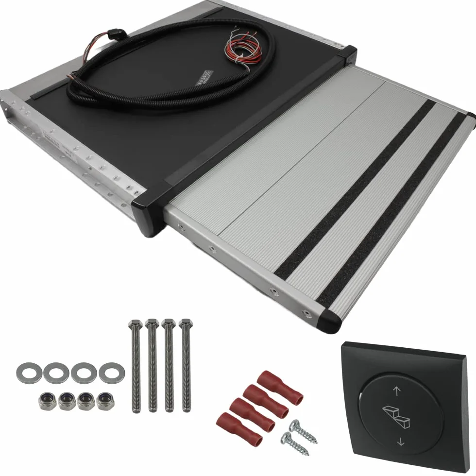Thule Slide Out 12 V G2 550 aluminiowy schodek elektryczny do przyczepy kempingowej