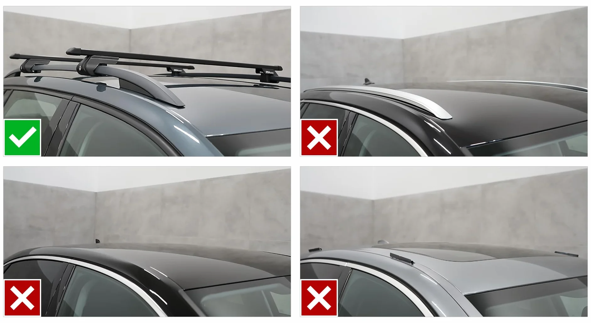 Bagażnik bazowy belki dachowe RELINGI kompatybilne z CITROEN C5 Kombi 2001-2007 max 90 kg 120 cm Stal