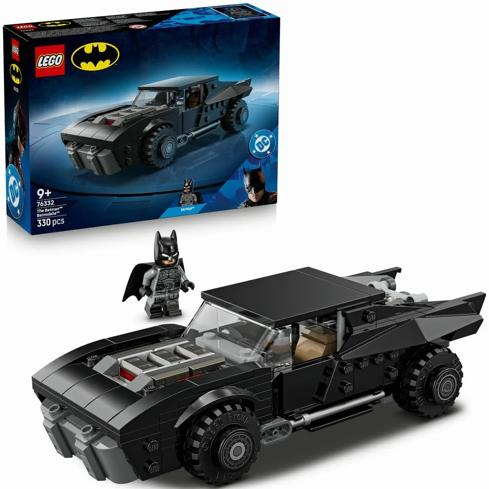 LEGO DC Batman: Batmobil z filmu Batman, samochód superbohatera i minifigurka, pomysł na prezent dla chłopców i dziewczynek w wieku od 9 lat, kolekcjonerski model na 20-lecie 76332
