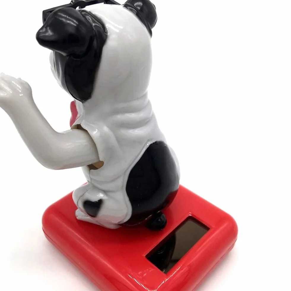 Solarne tańczące psy, zabawka do tańca solarnego, kołysząca się zabawka, ozdoby wnętrza samochodu, zasilany energią słoneczną, bobblehead do dekoracji samochodu
