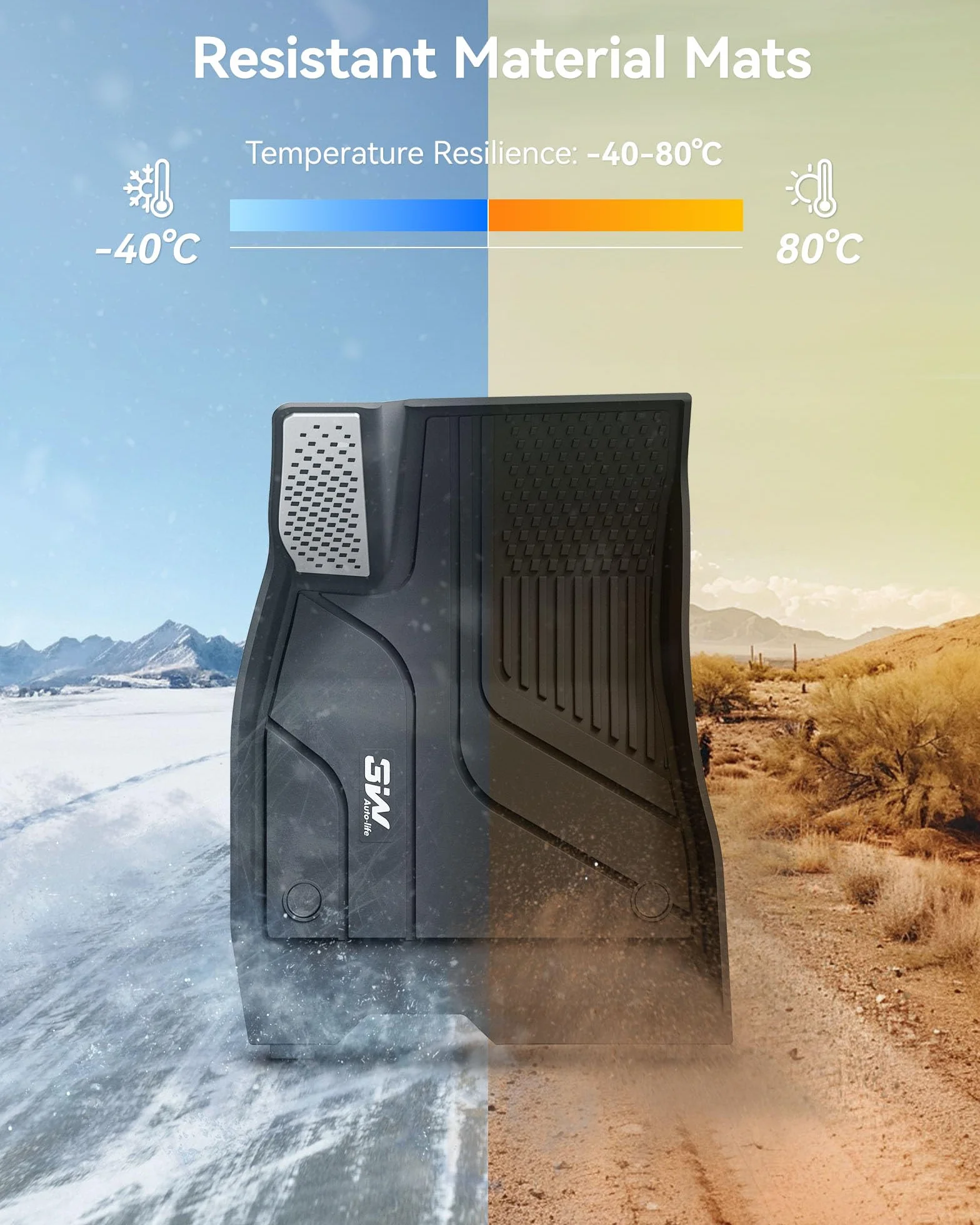 3W dla Tesla Model 3 Highland 2024-2025 Dywaniki Samochodowe i Maty Bagażnika, Pełen Zestaw 8 Sztuk, Thorex™ Wodoodporne, Akcesoria Samochodowe