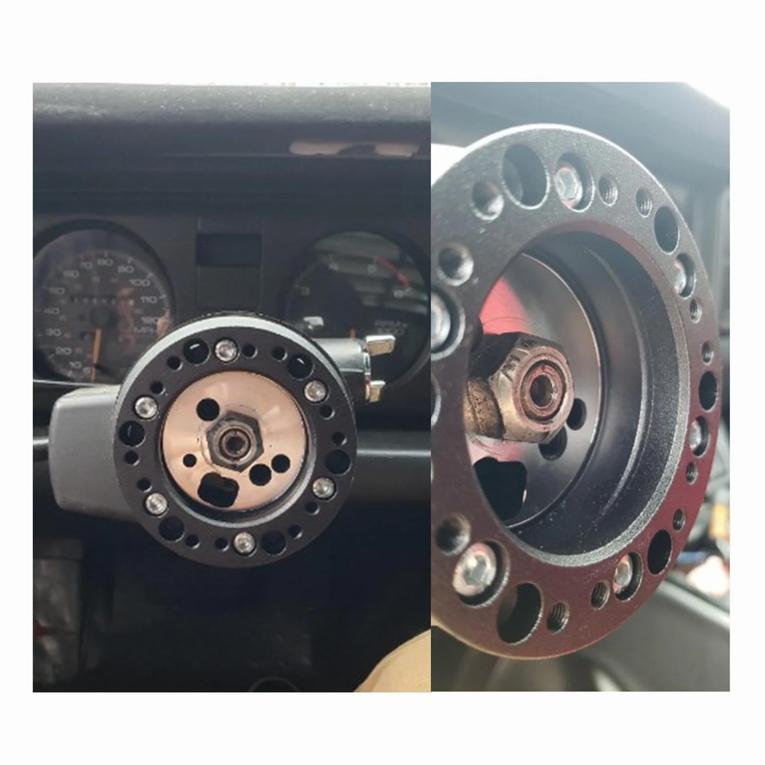 ZEZEFUFU Adapter dystansowy do piasty kierownicy PCD do Momo do Nardi do OMP do Sparco Universal