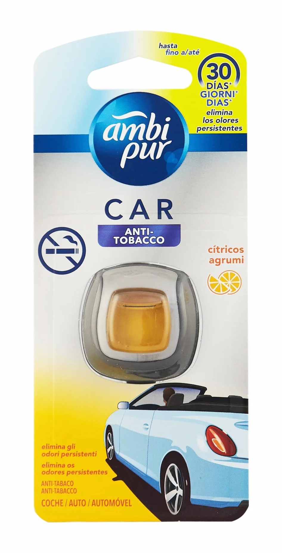 Ambi Pur Car Air Freshener Anti Tobacco Agrumi