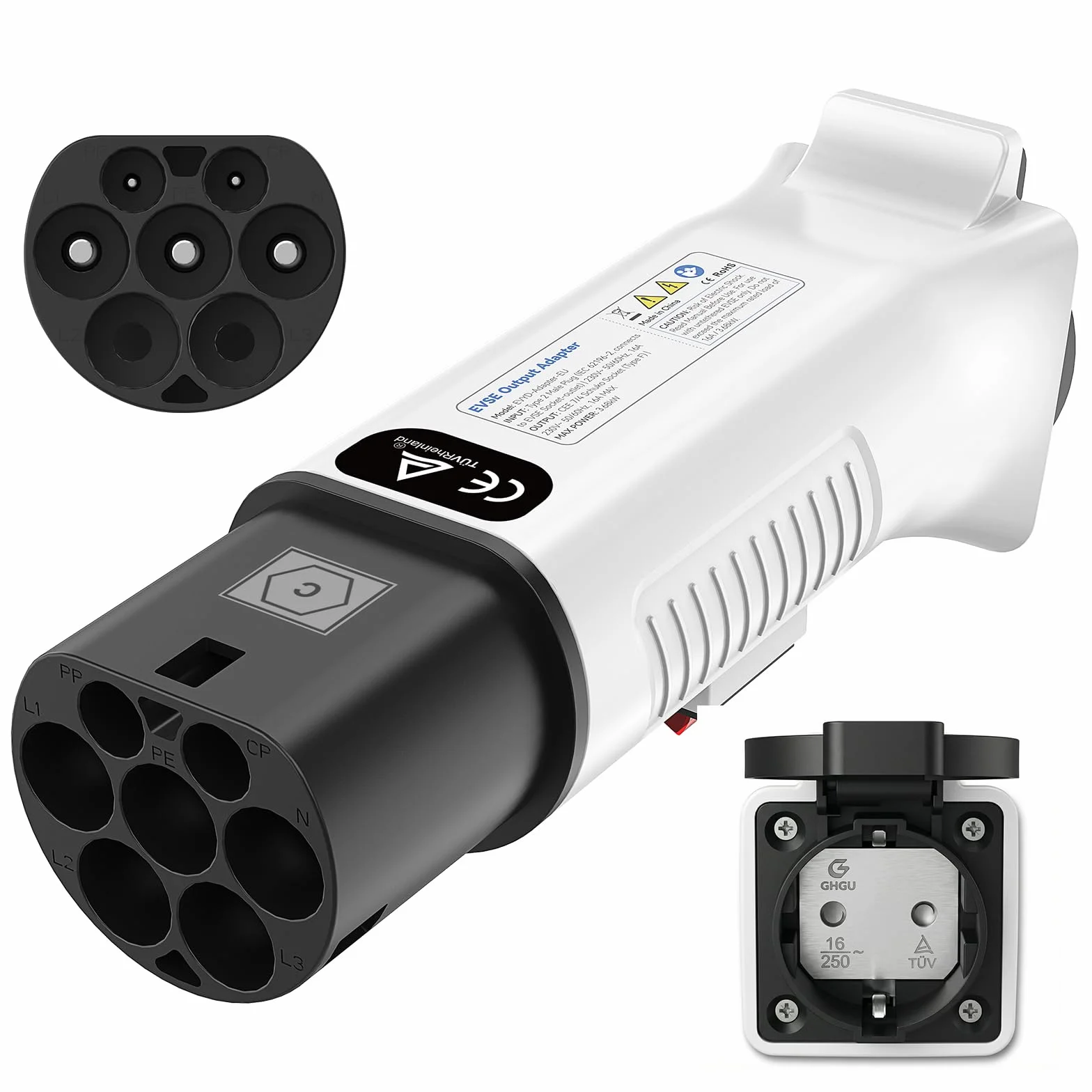 Adapter Typ 2 na Schuko 230 V 16 A IP44 do Stacji Ładowania Wallbox