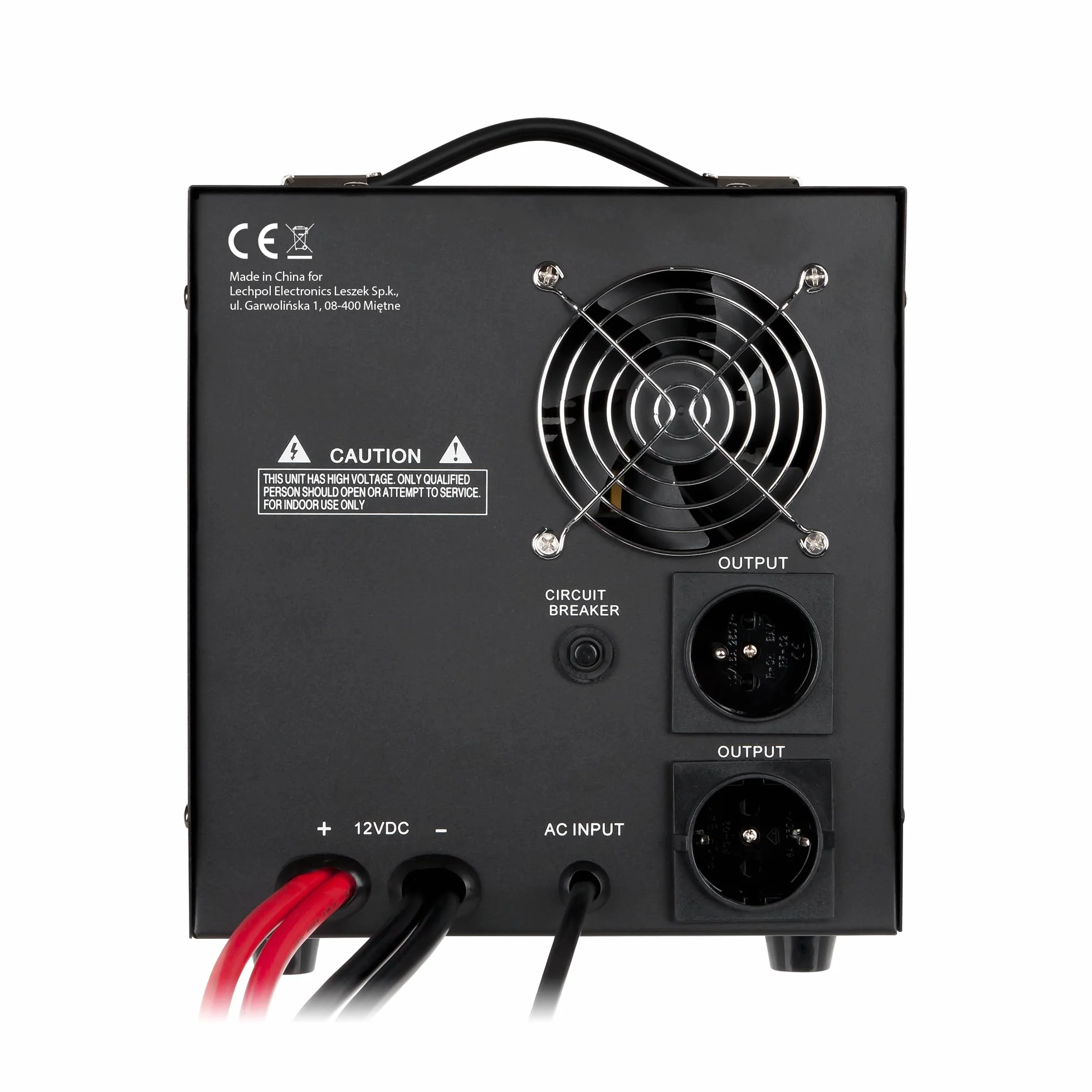 Kemot Awaryjne Źródło Zasilania PROsinus-2000 Przetwornica z Czystym Przebiegiem Sinusoidalnym i Funkcją Ładowania 12V 230V 2000VA/1200W URZ3407B Czarny