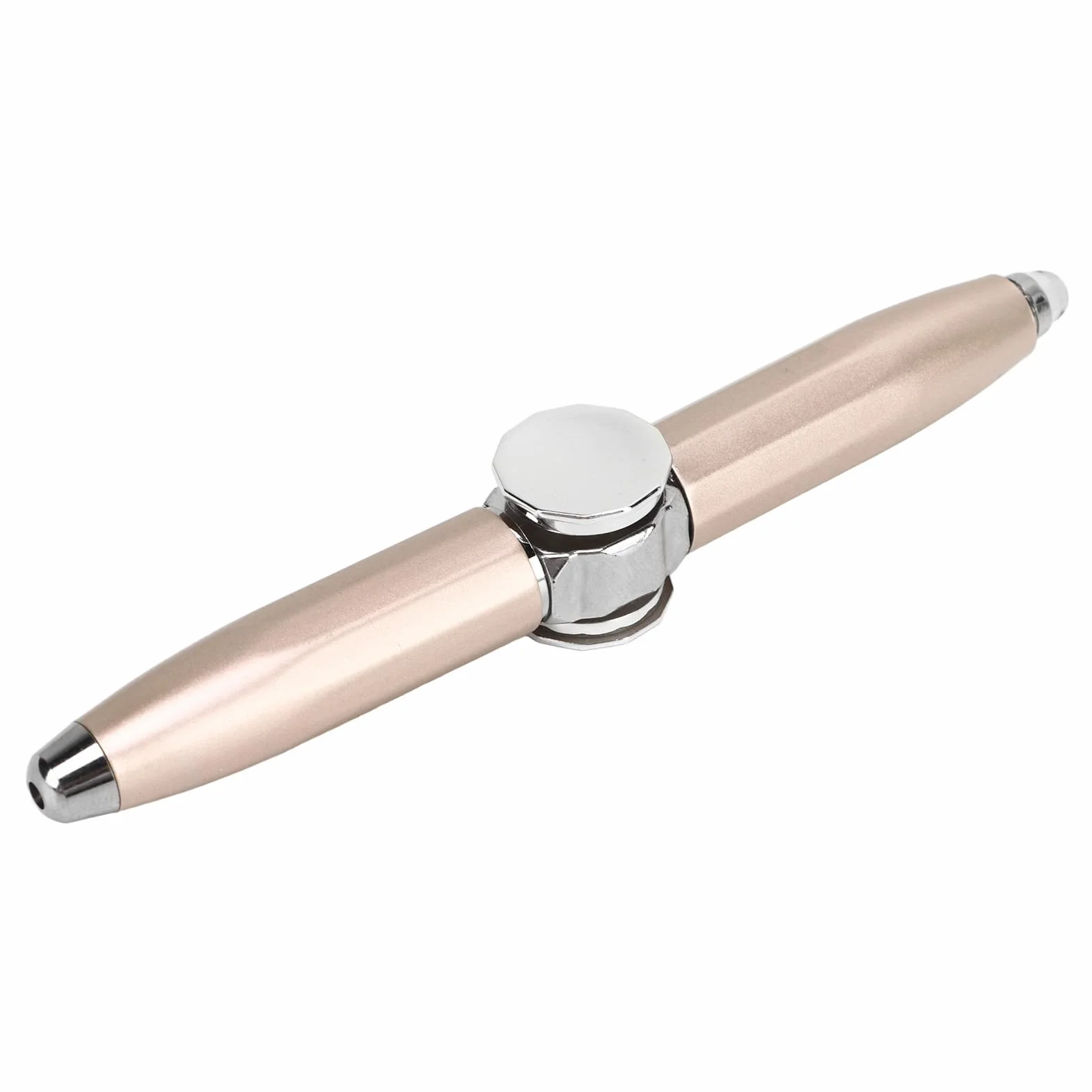 RiToEasysports Fidget Pen Pen, długopis pomagający myśleć z diodą LED dla dorosłych, studentów i dzieci w biznesie, łagodzący stres (złoto)