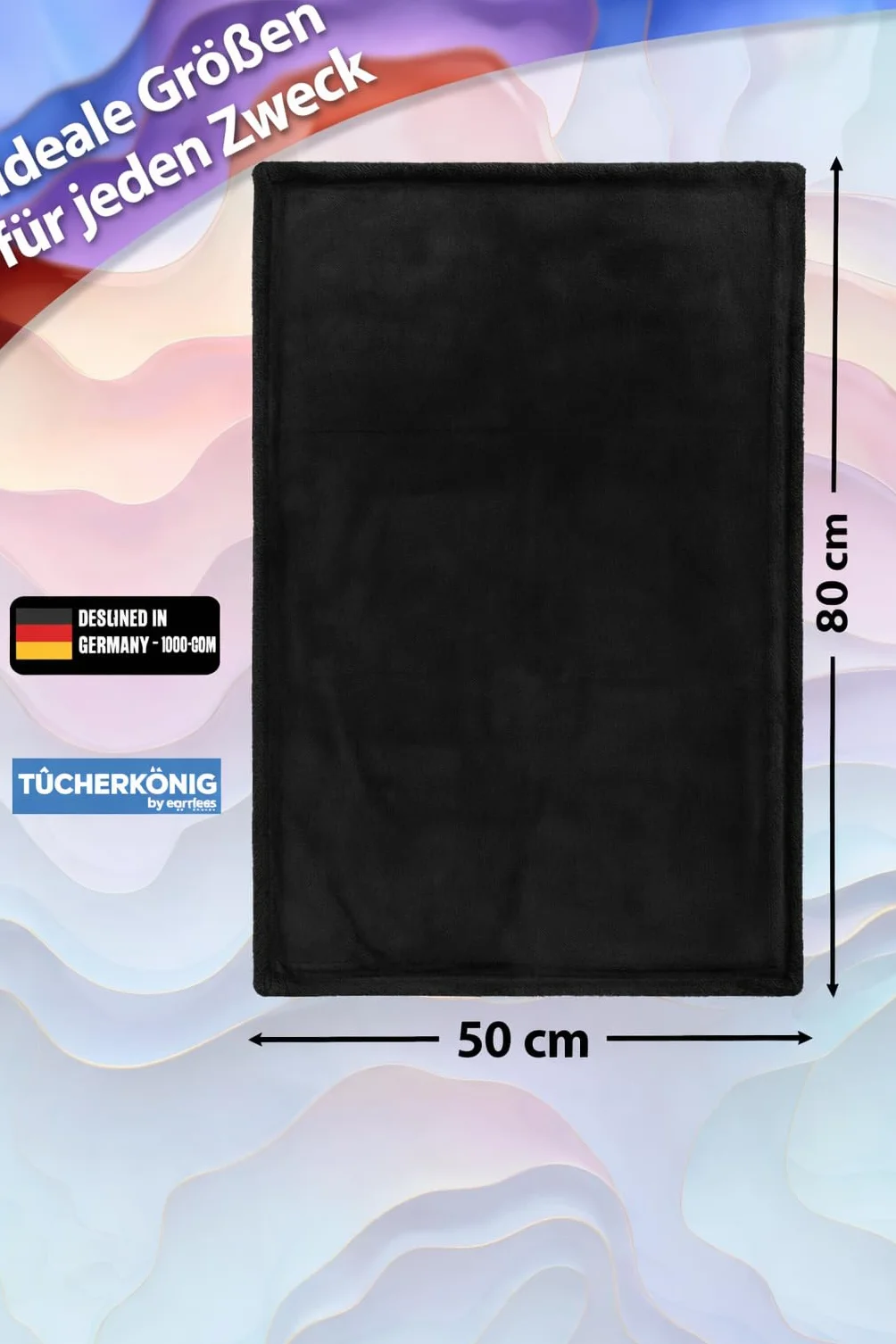 Kemes ściereczek mikrofibra do samochodu XXL 80 x 50 cm Premium 1400 GSM, 5-krotna, bardzo chłonna do polerowania i pielęgnacji