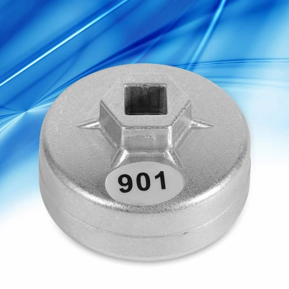 Nasadka klucza do filtra oleju - 65 mm 14 rowków aluminiowa nasadka filtr oleju klucz wkład samochodowy narzędzie do usuwania gniazda