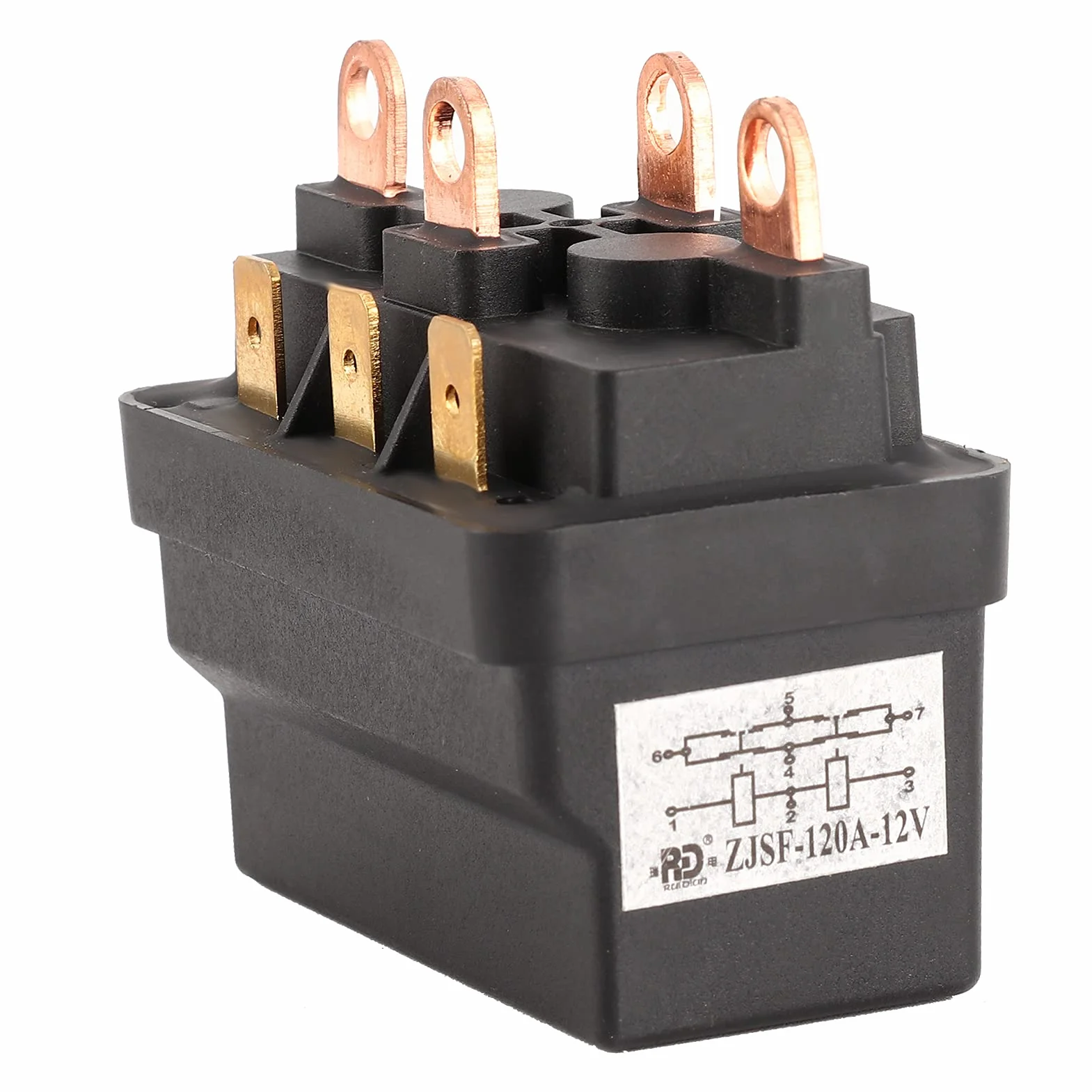 Przekaźnik Wciągarki, Stycznik Przekaźnika Elektromagnetycznego Wciągarki 12 V 120A, Uniwersalny Przekaźnik Elektromagnetyczny do Pojazdów ATV UTV 4X4