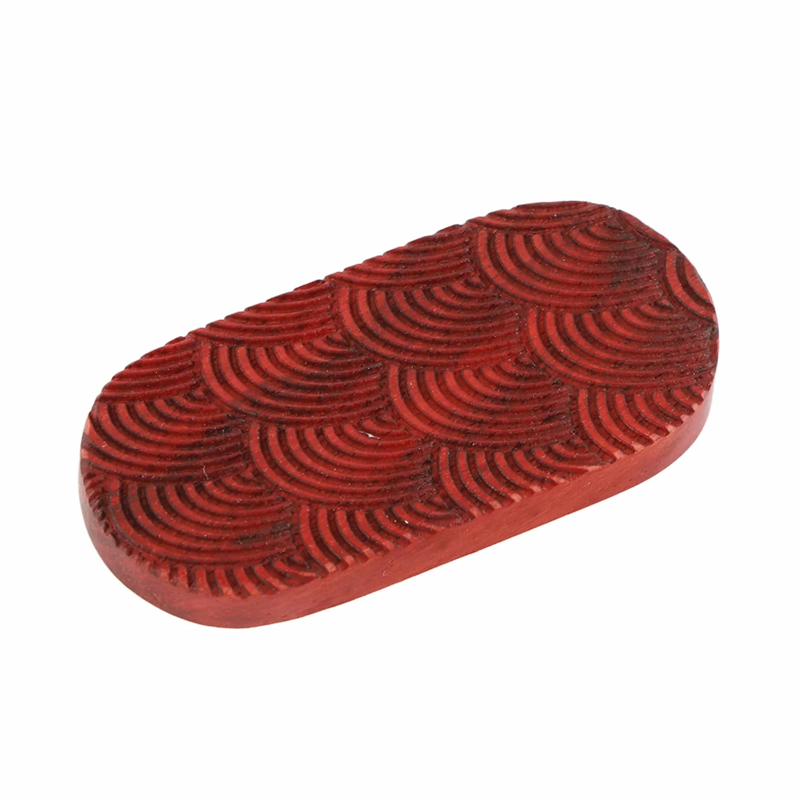 Fidget Zabawki dla Dorosłych, Zabawki Antystresowe, Fidget Slider Czerwone Drzewo Sandałowe Relief Grawerowany Koniec Palca Fidget Slider Toy Fidget Spinners do Biura (Nieograniczone falowanie wody)