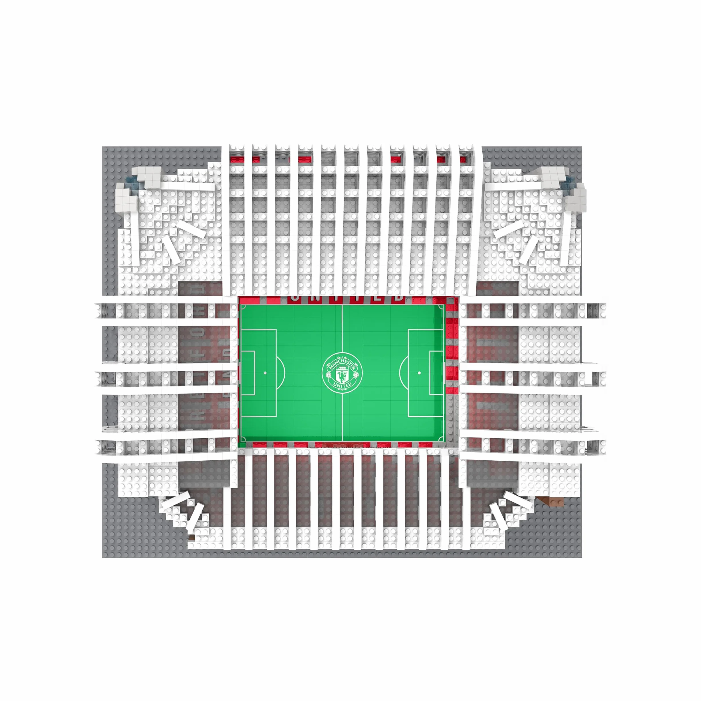 FOCO Oficjalny produkt licencjonowany Manchester United FC Old Trafford BRXLZ Stadion 3D Bricks zabawka konstrukcyjna model