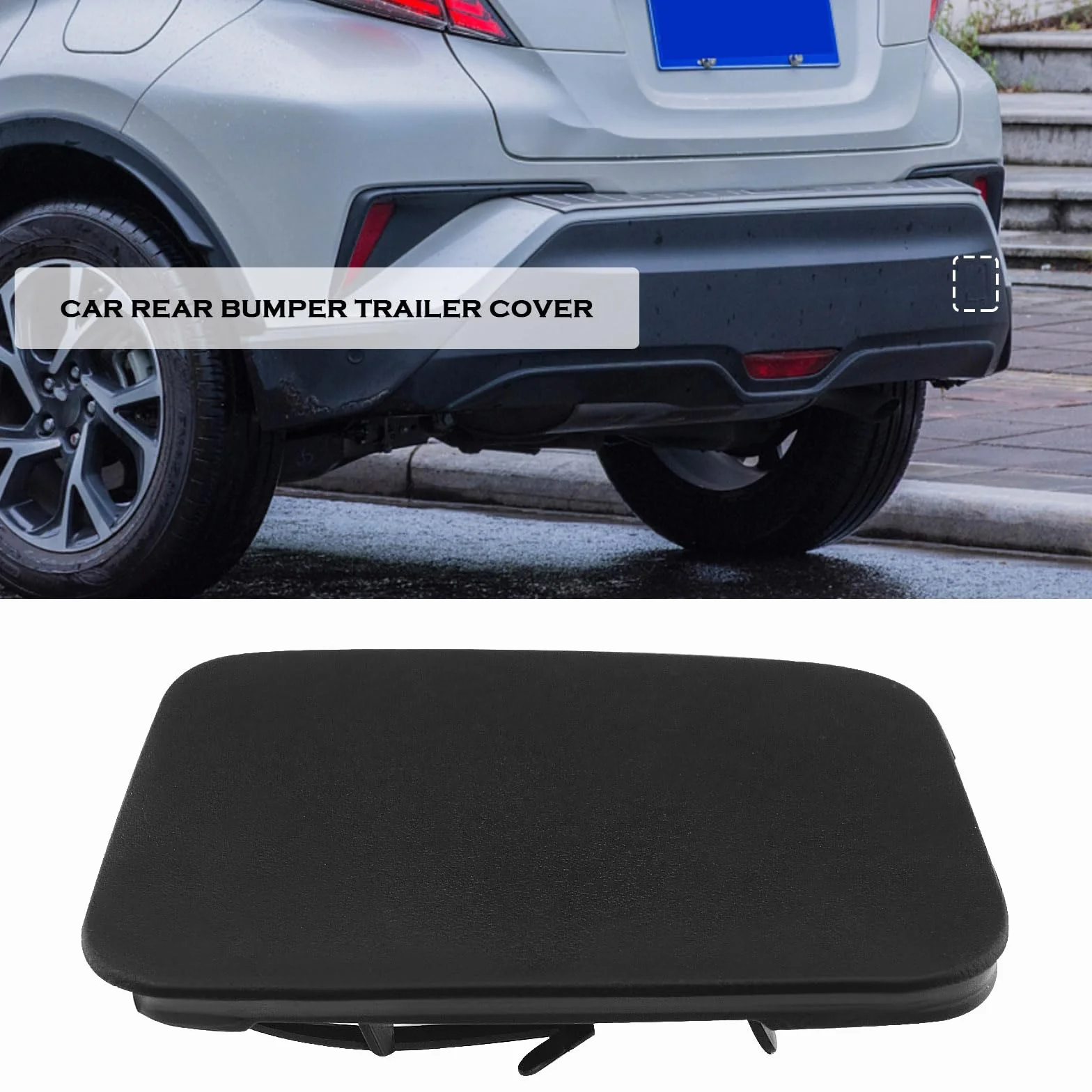 Osłona holownicza tylnego zderzaka samochodowego kompatybilna z Toyota CHR C-HR (2018-2022)