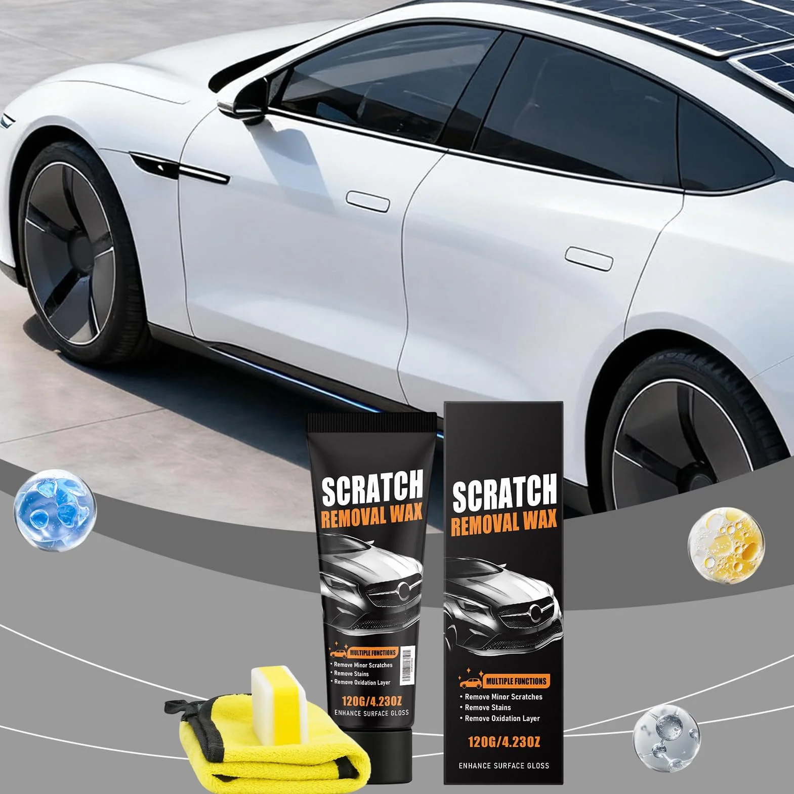 2pcs Car Scratch Remover Wax - Universal Premium Polishing Compound 20g Car Paint Repair Cream