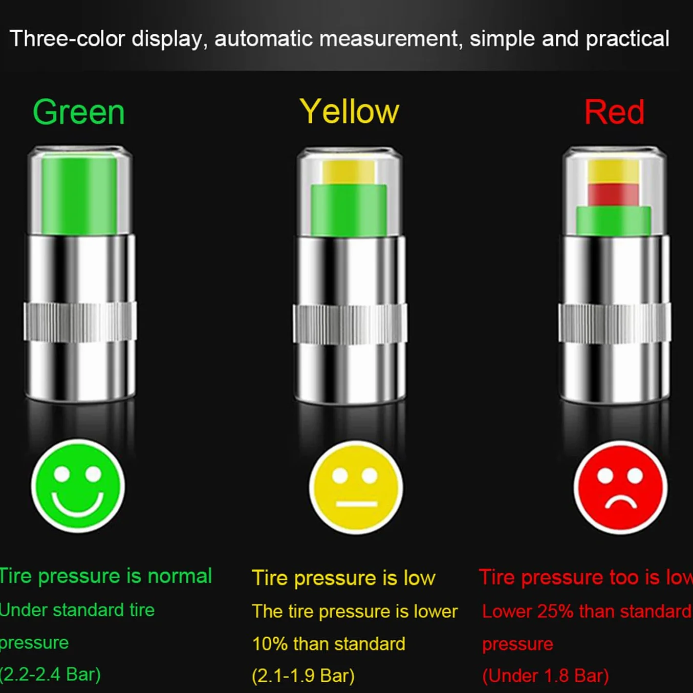 Nakrętki Zaworów Schrader do Opon Samochodowych, Zestaw 4 Sztuk z Kluczem i Osłoną Przeciwkurzową