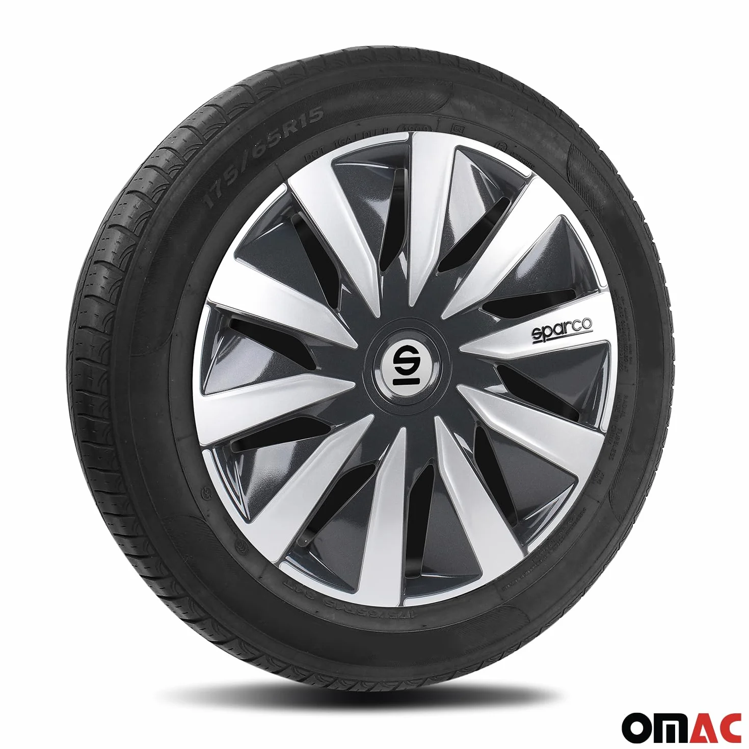 SPARCO SPC1691GRSV Zestaw Kołpak szary/srebrny