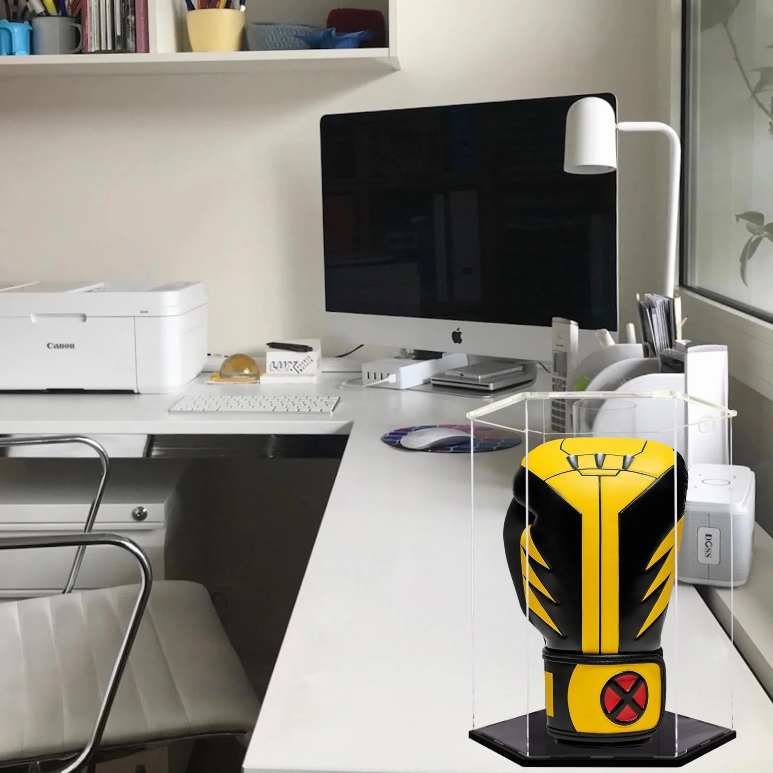 Etui na rękawiczki bokserskie, przezroczysta gablota na rękawiczki bokserskie, stojak na rękawiczki bokserskie, rękawica baseballowa, piłka nożna, do samodzielnego montażu, akrylowa gablota na