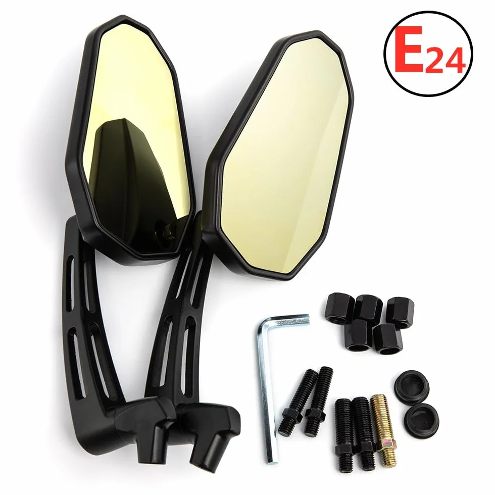8mm 10mm Motorcycle Rear View Side Mirrors Fit For Kawasaki Vulcan VN 800 900 1500 1600 1700 2000 Custom