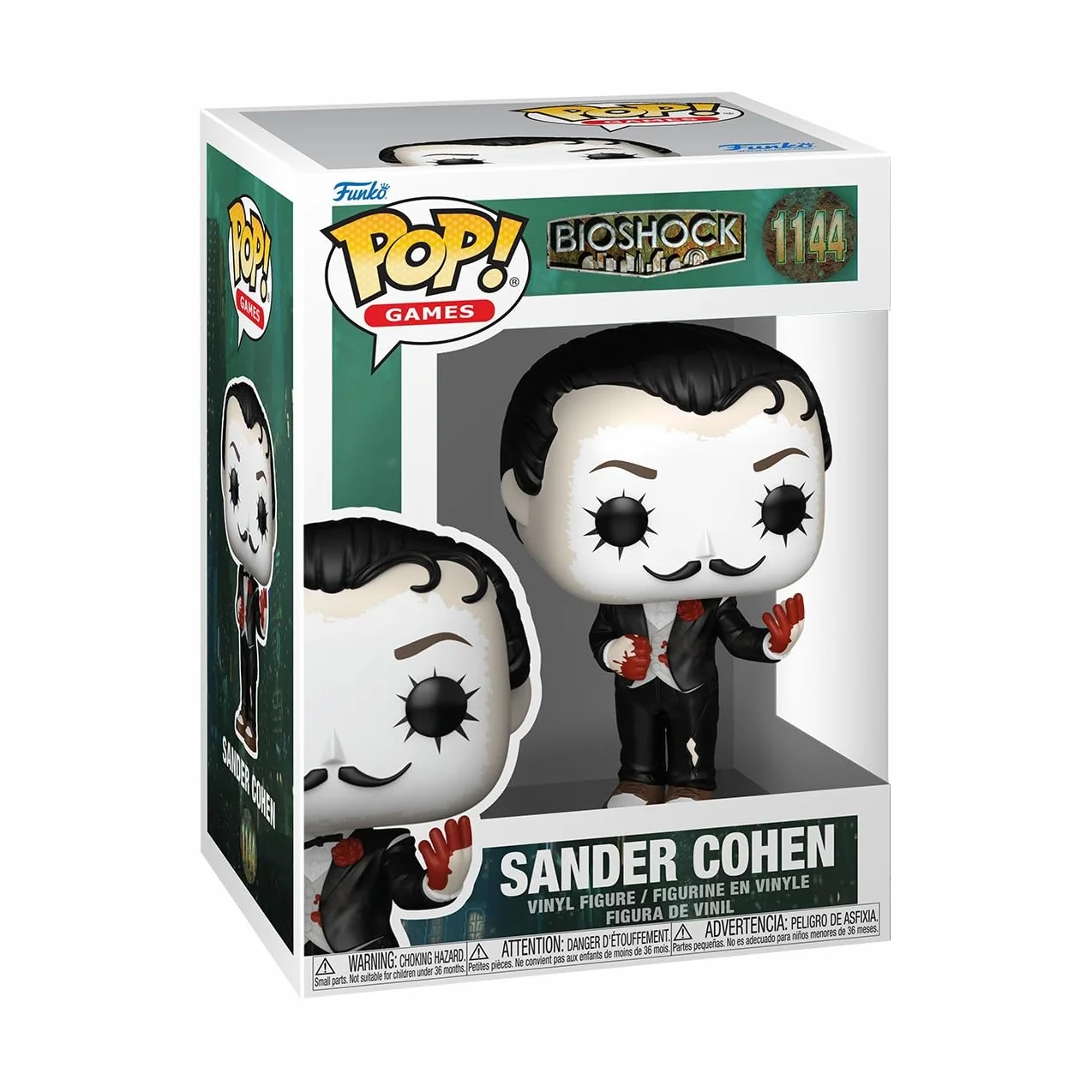 Funko POP! Gry: Bioshock S3 - Sander Cohen - kolekcjonerska figurka winylowa - pomysł na prezent - Oficjalny produkt - Zabawki dla dzieci i dorosłych - Model figurowy dla kolekcjonerów i wystawy