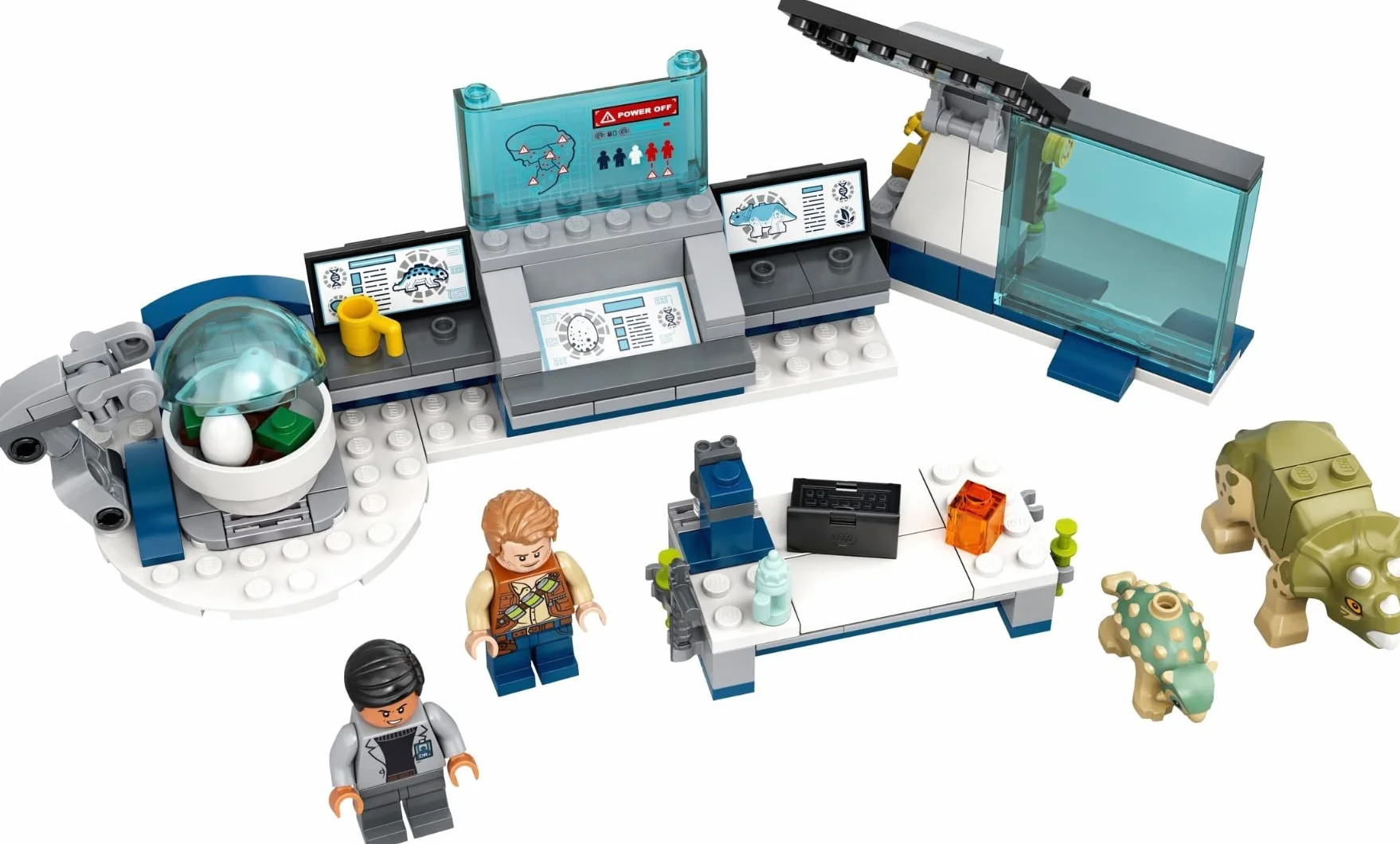 LEGO Jurassic World Laboratorium doktora Wu: 75939 ucieczka małych dinozaurów (164 elementy)