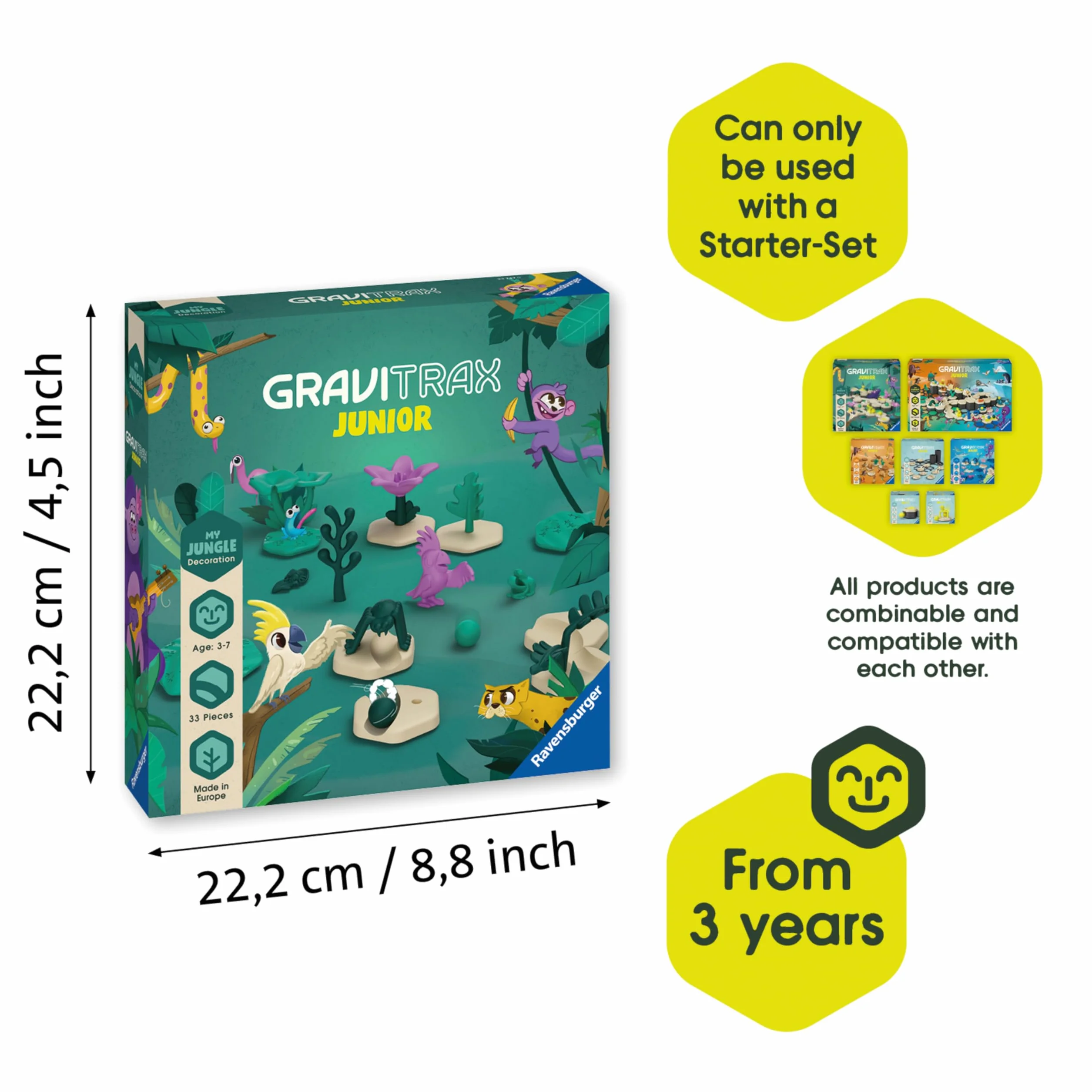 Ravensburger Gravitrax Junior Zestaw Uzupełniający Dżungla