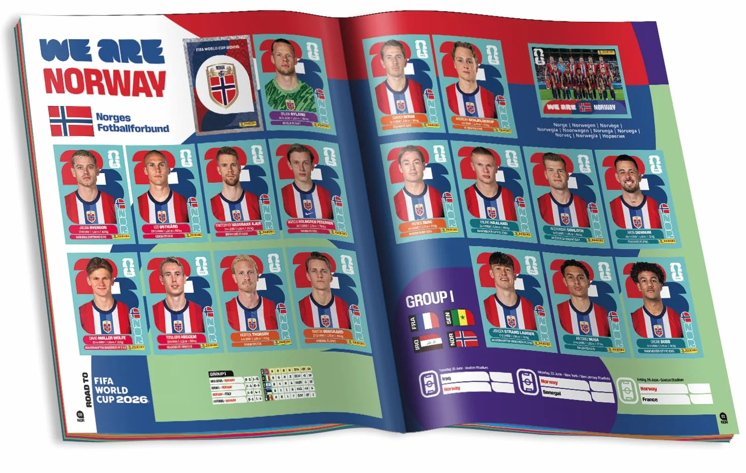 Panini FIFA World Cup 2026 album z naklejkami, wielokolorowy