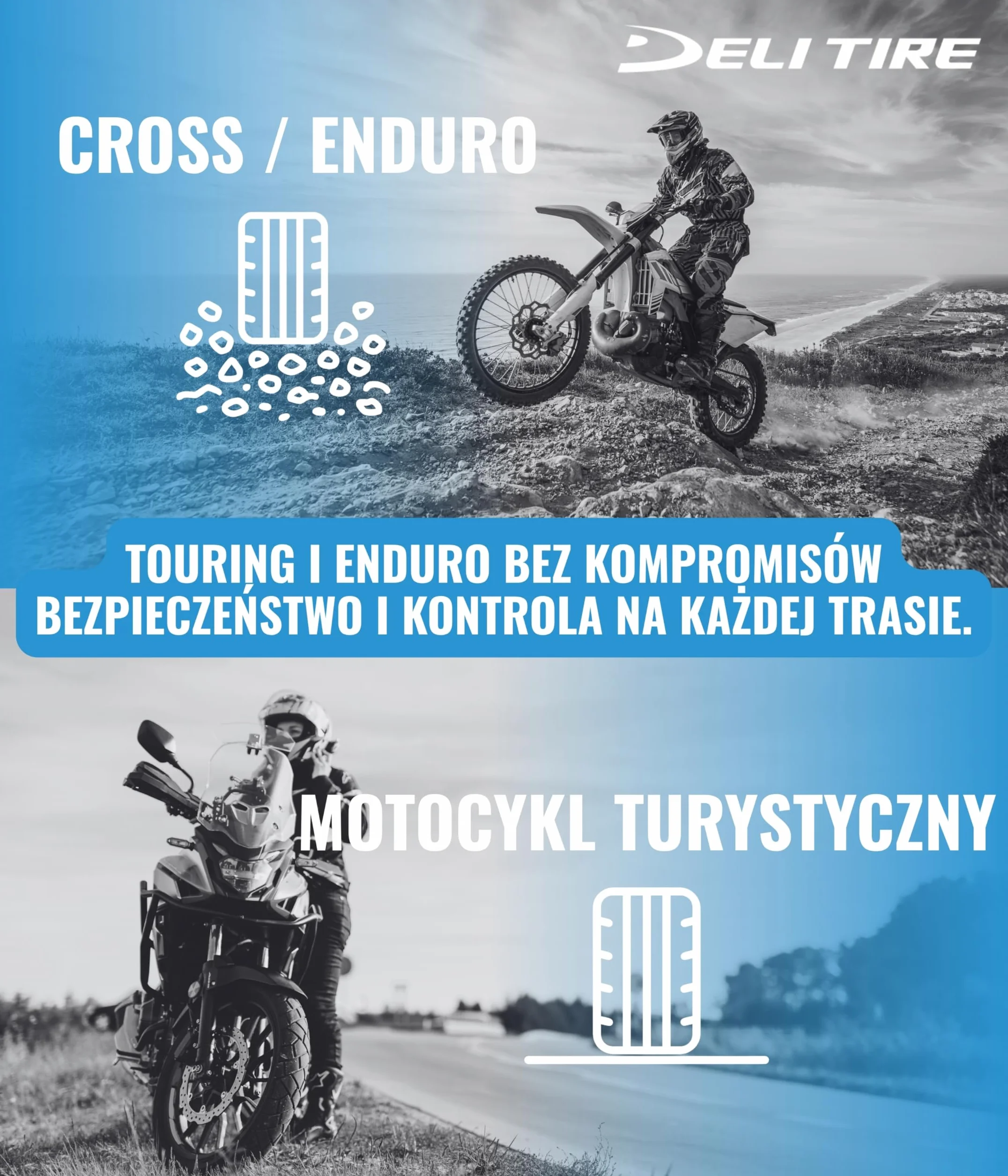 Opony Deli SB-117 Street Enduro 90/90-18 TL całoroczna nowa