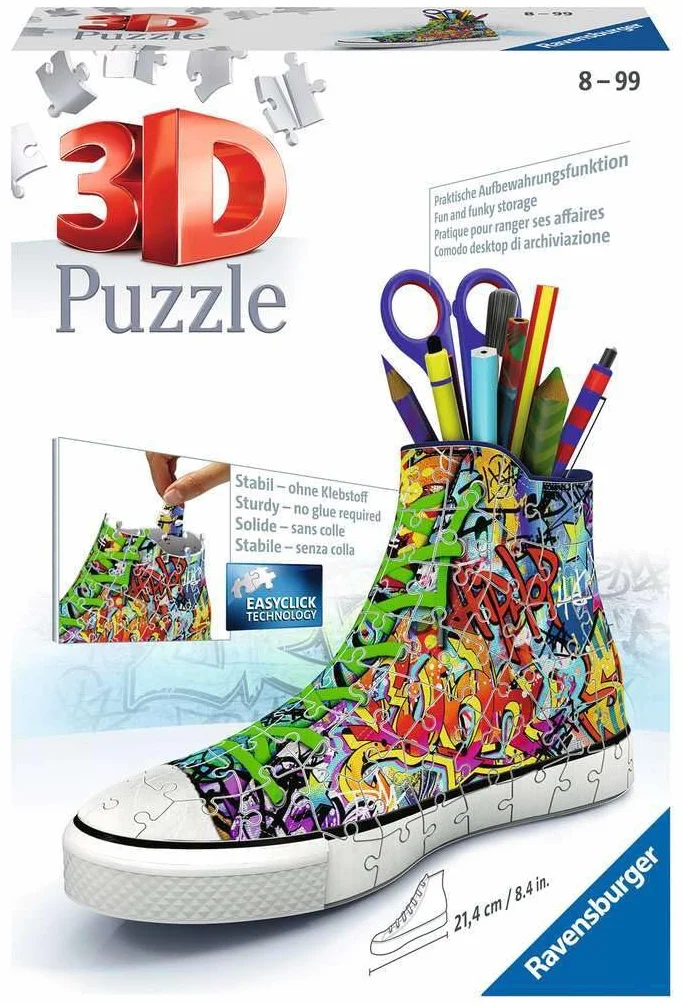 Sneaker Graffiti Style 3D Sonderformen: Erlebe Puzzeln in der 3. Dimension